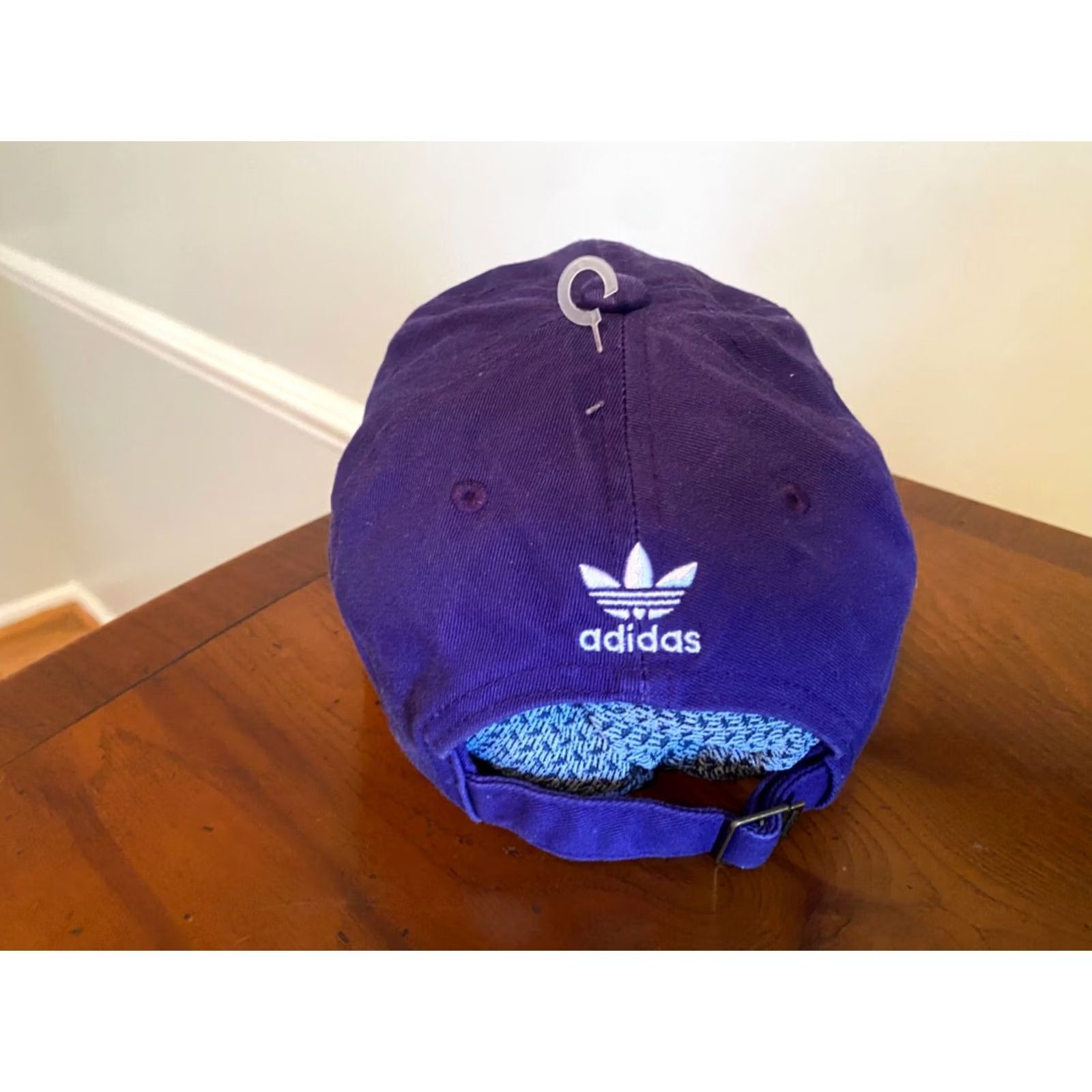Adidas adidas Originals Relaxed StrapBack Trefoil Style Hat Adjustable Women Purple Cotton Baseball Cap Womens Size ONE SIZE - 3 Thumbnail