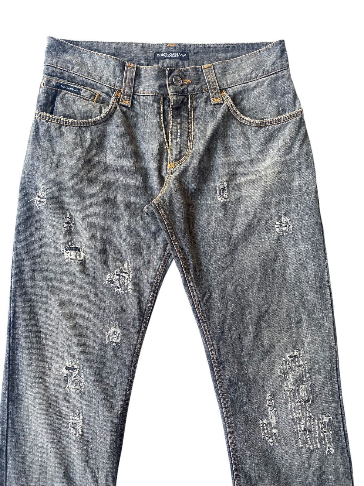 Dolce & Gabbana Dolce & Gabbana Distressed Denim Size US 32 / EU 48 - 3 Thumbnail