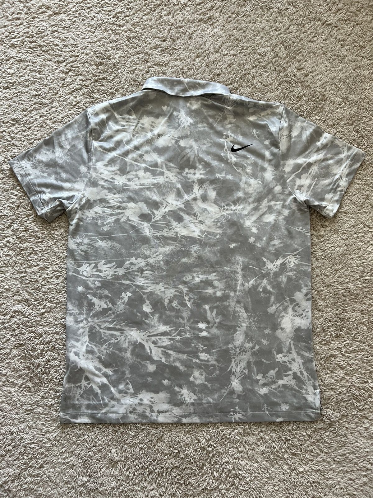 Nike Nike Dri Fit Golf Polo Gray New Floral Size US L / EU 52-54 / 3 - 9 Thumbnail