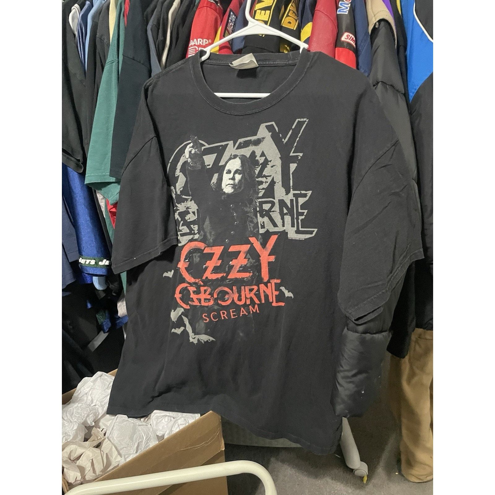 Hanes Size 2XL-Y2K Ozzy Osbourne Band Graphic Scream Tour T-Shirt Size US XXL / EU 58 / 5 - 1 Thumbnail