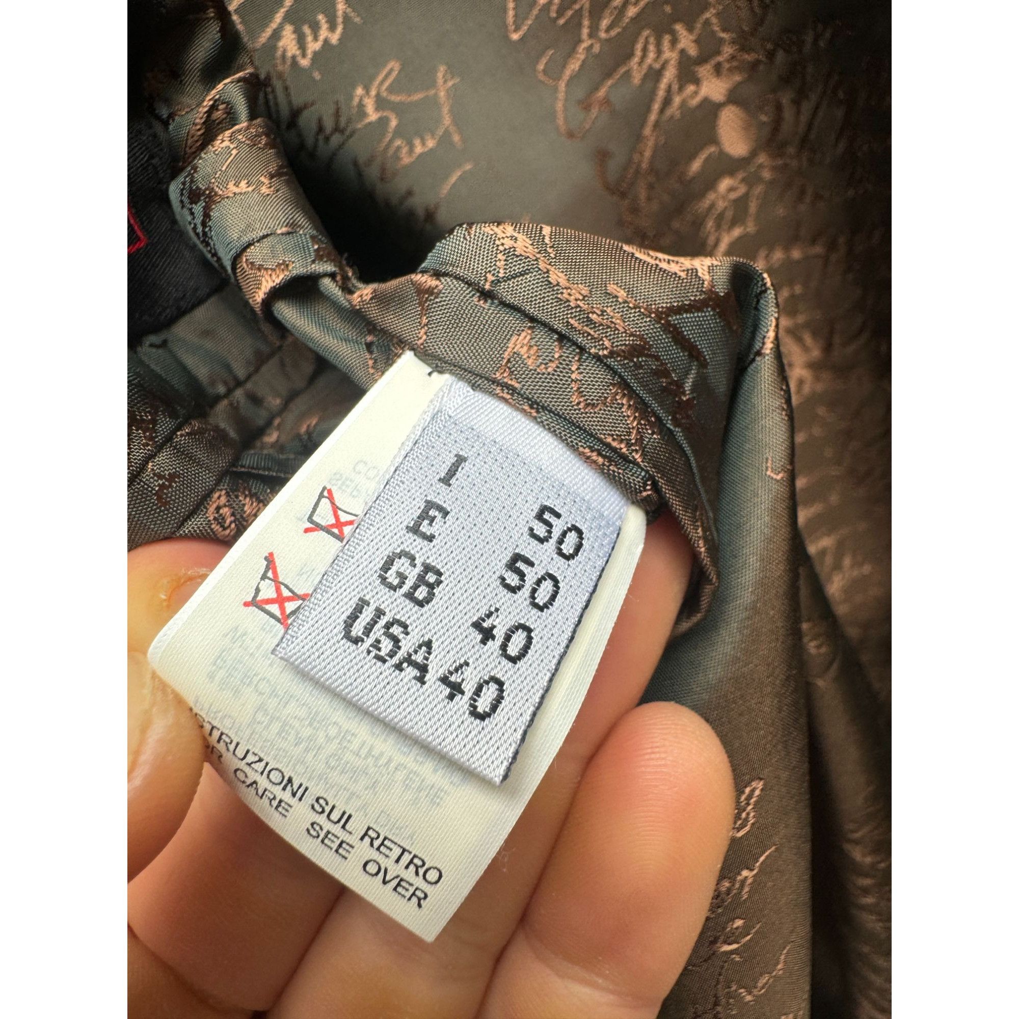 Jean Paul Gaultier 1990s Grey Iridescent Silk Blazer Jacket Size 40R - 7 Thumbnail