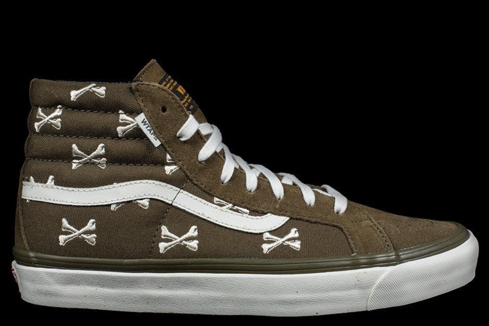 Vans Vans Vault WTAPS OG Sk8-Hi LX Bones Olive Green US12 Size US 12 / EU 45 - 1 Thumbnail