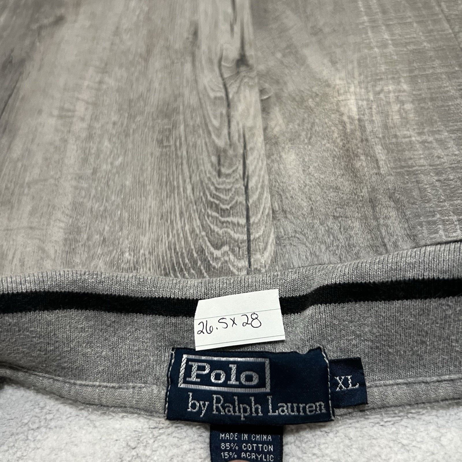 Polo Ralph Lauren VTG Polo Ralph Lauren Grey Cotton Quarter Zip Collared XL Size US XL / EU 56 / 4 - 6 Thumbnail