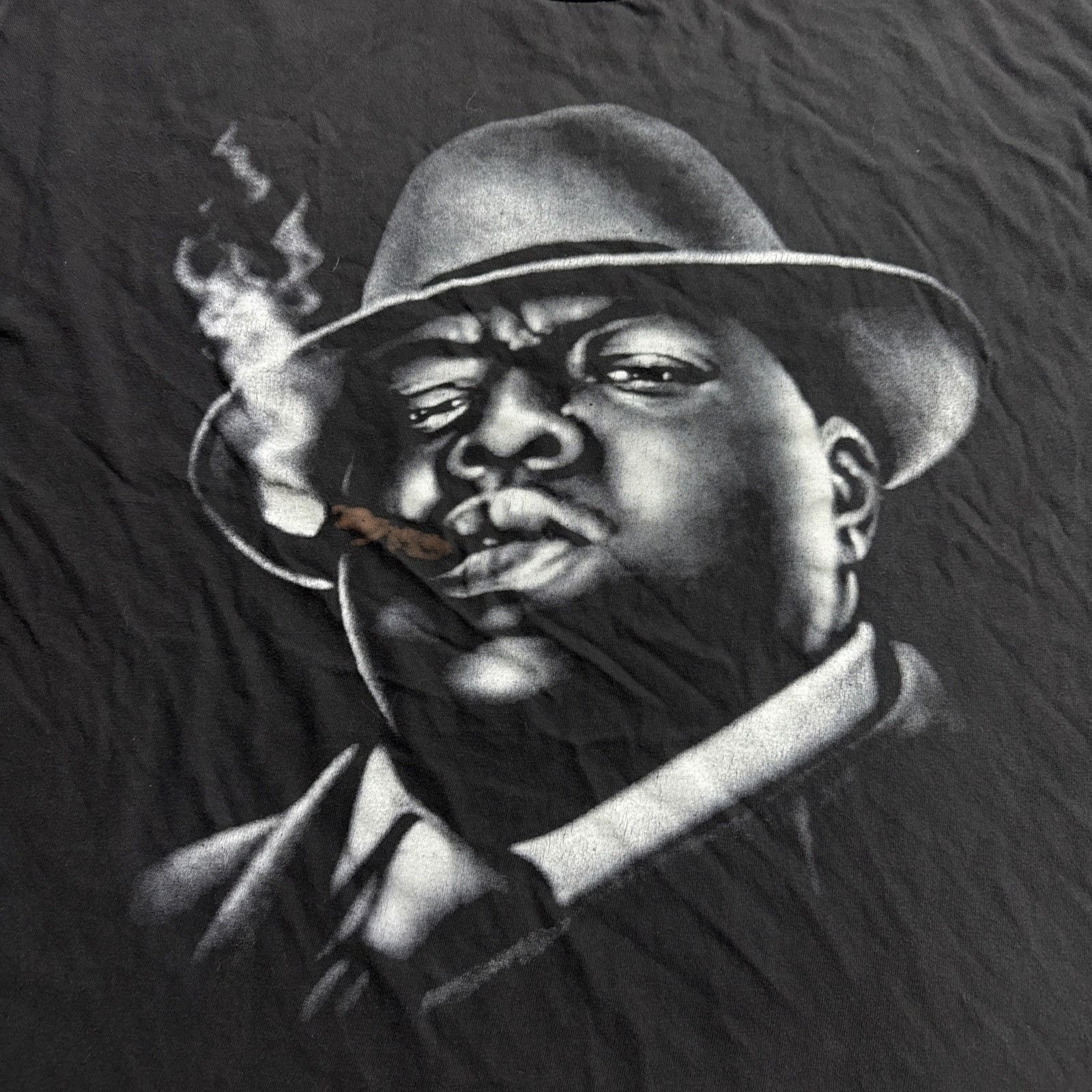 Rap Tees Vintage Biggie Smalls Shirt Mens 2XL Black 90s Rap Tee Tupac Size US XXL / EU 58 / 5 - 2 Thumbnail