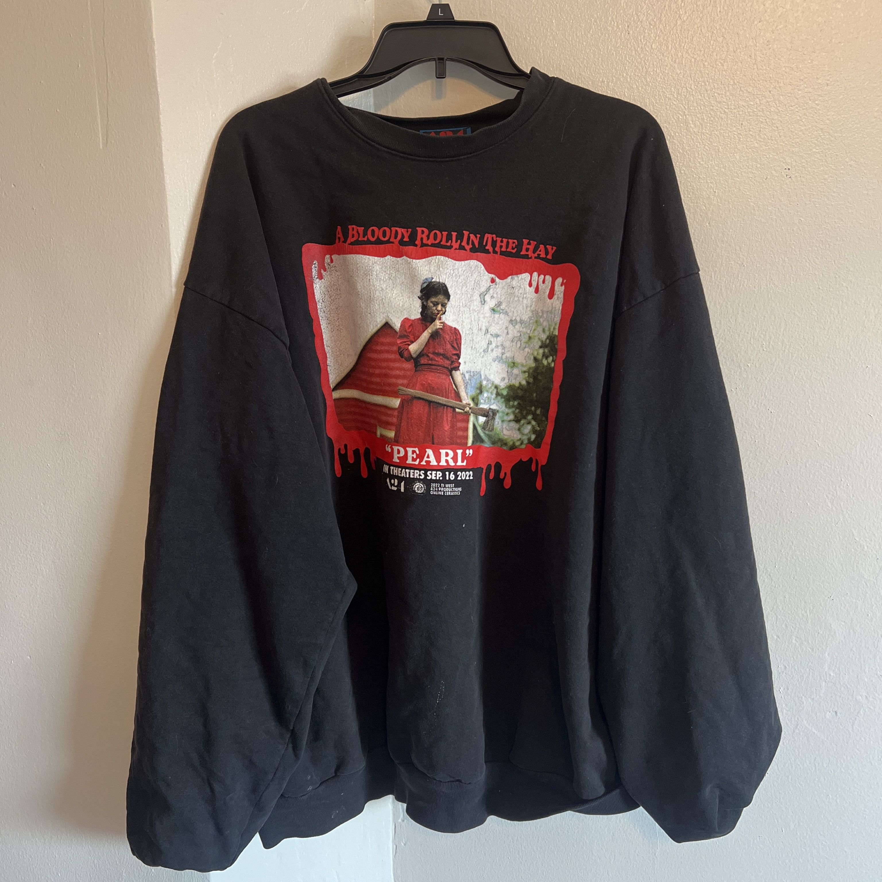 A24 × Online Ceramics Online Ceramics x A24 Pearl Sweatshirt Size US XXL / EU 58 / 5 - 1 Thumbnail