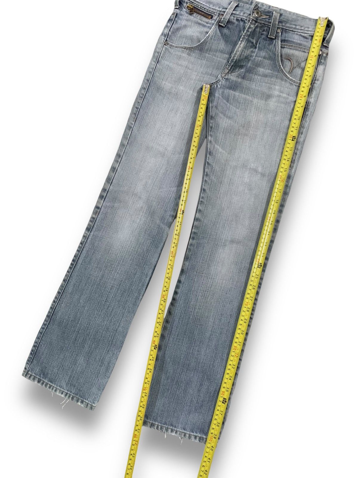 Undercover × Uniqlo Vintage Japanese Back Number Buckle Back Punk Style Jeans Size US 30 / EU 46 - 18 Thumbnail