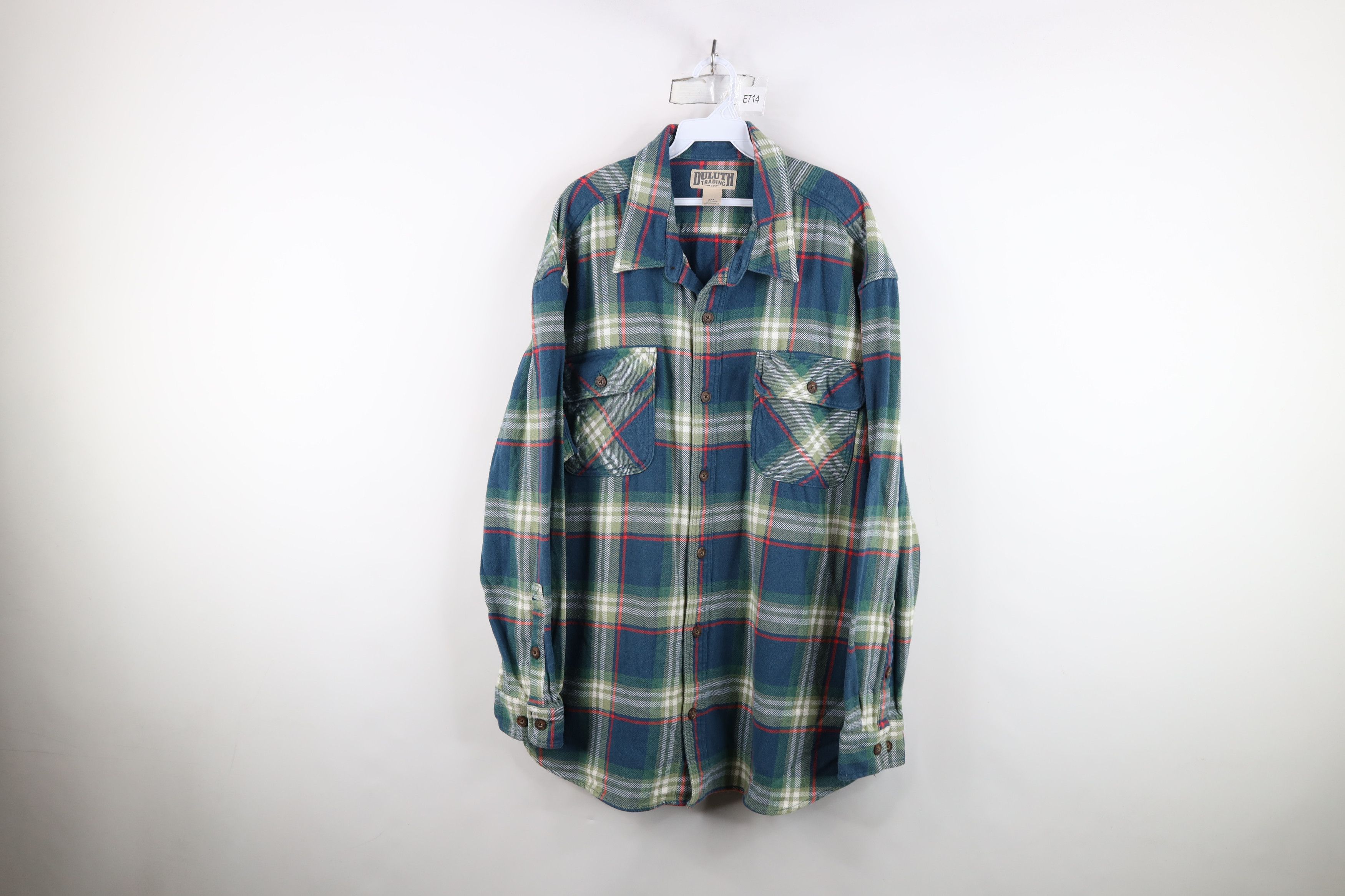 Duluth Trading Company Duluth Trading Co Double Pocket Flannel Button Shirt Plaid Size US XXL / EU 58 / 5 - 1 Thumbnail