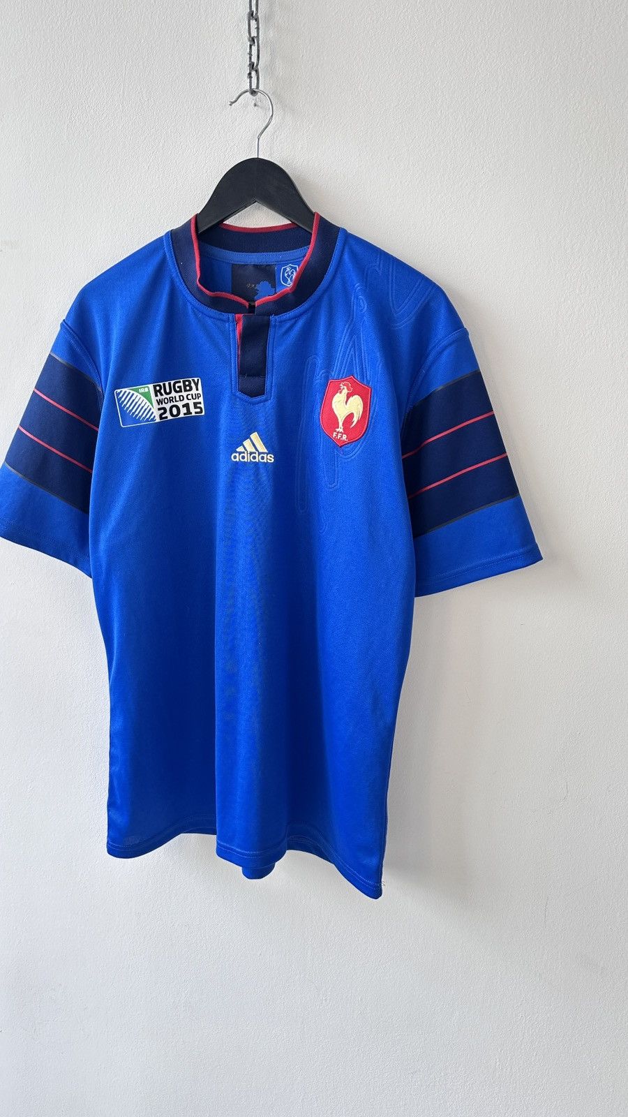 Adidas Adidas France Rugby World Cup 2015 Jersey FFR National Team Size US XL / EU 56 / 4 - 3 Thumbnail