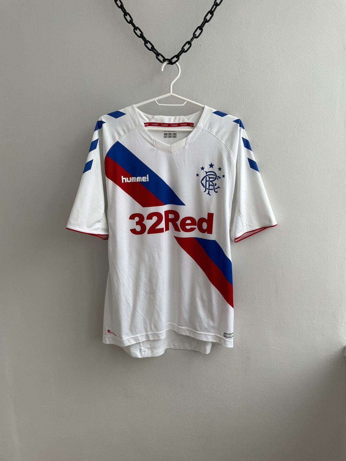 Hummel Rangers 2018 2019 Away Football Ahirt Soccer Jersey Hummel Size US L / EU 52-54 / 3 - 1 Thumbnail