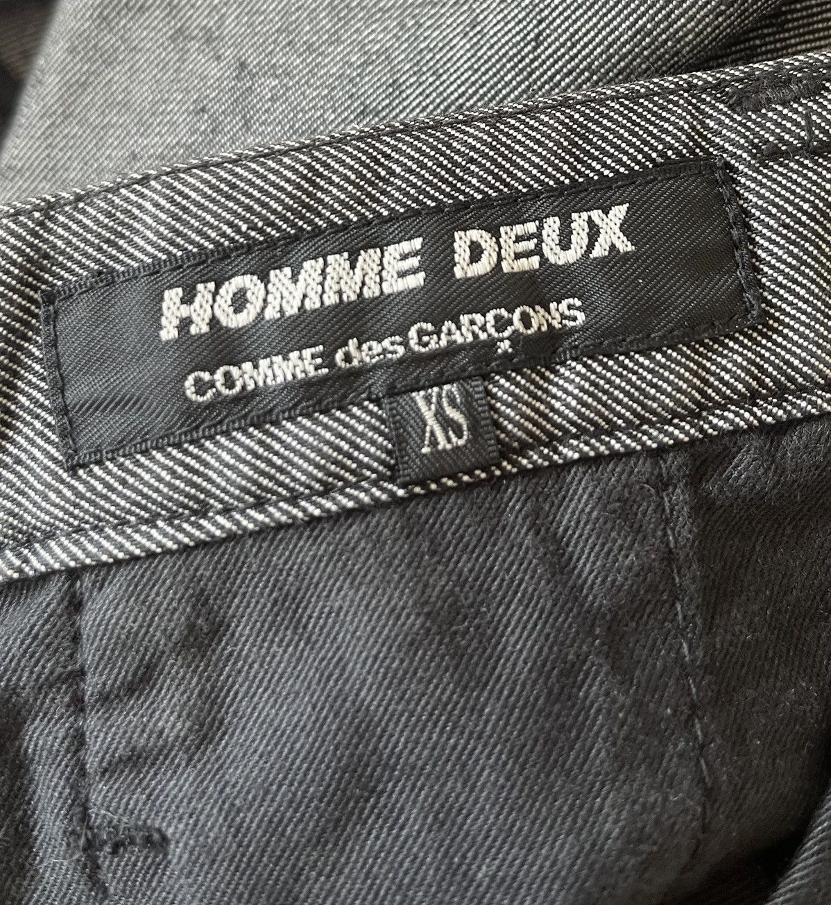 Comme des Garcons Cdg homme deux AD2014 salt & pepper straight trousers Size US 29 - 3 Thumbnail
