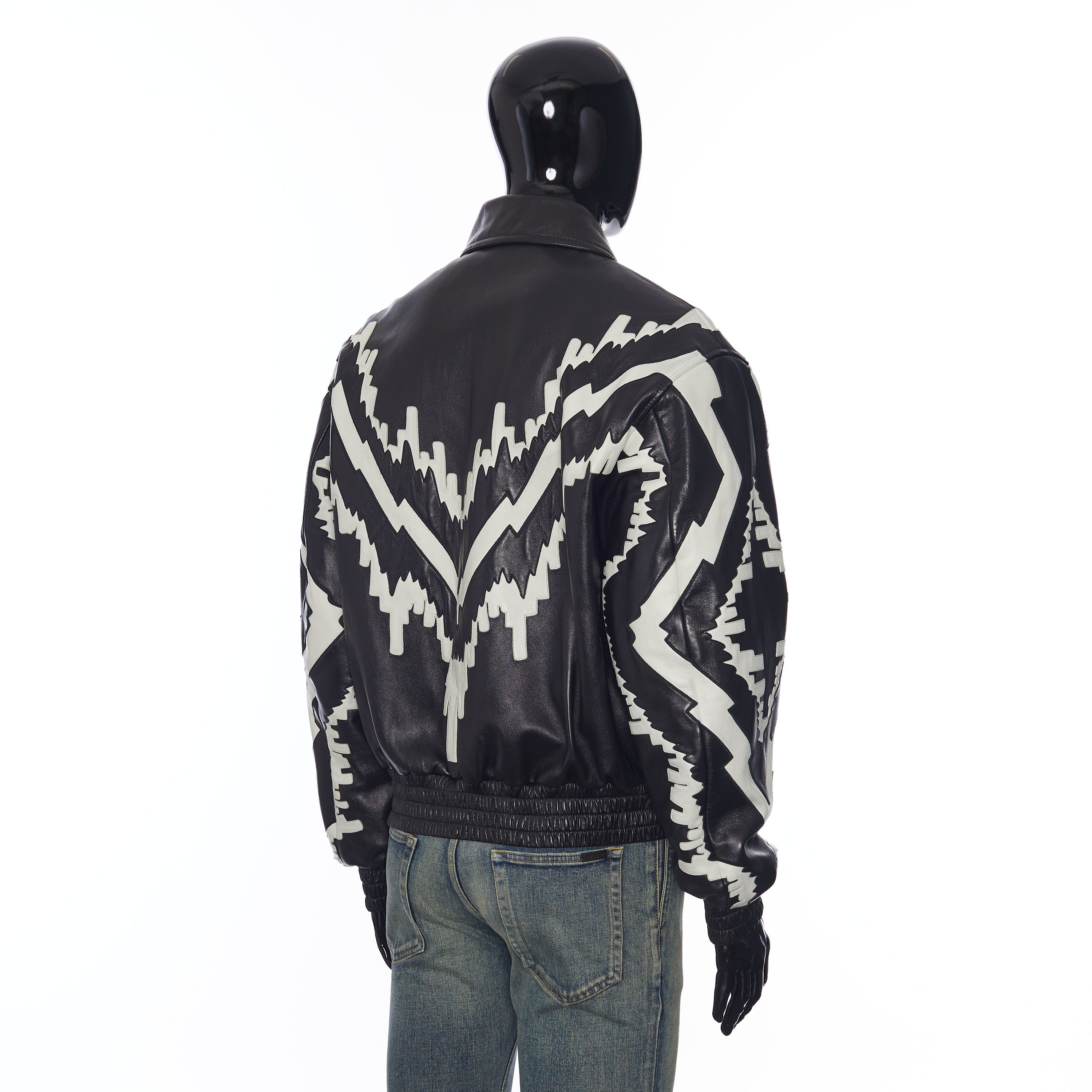 Celine Oversized Psychedelic Blouson Jacket in Soft Black Lambskin Size US M / EU 48-50 / 2 - 6 Thumbnail