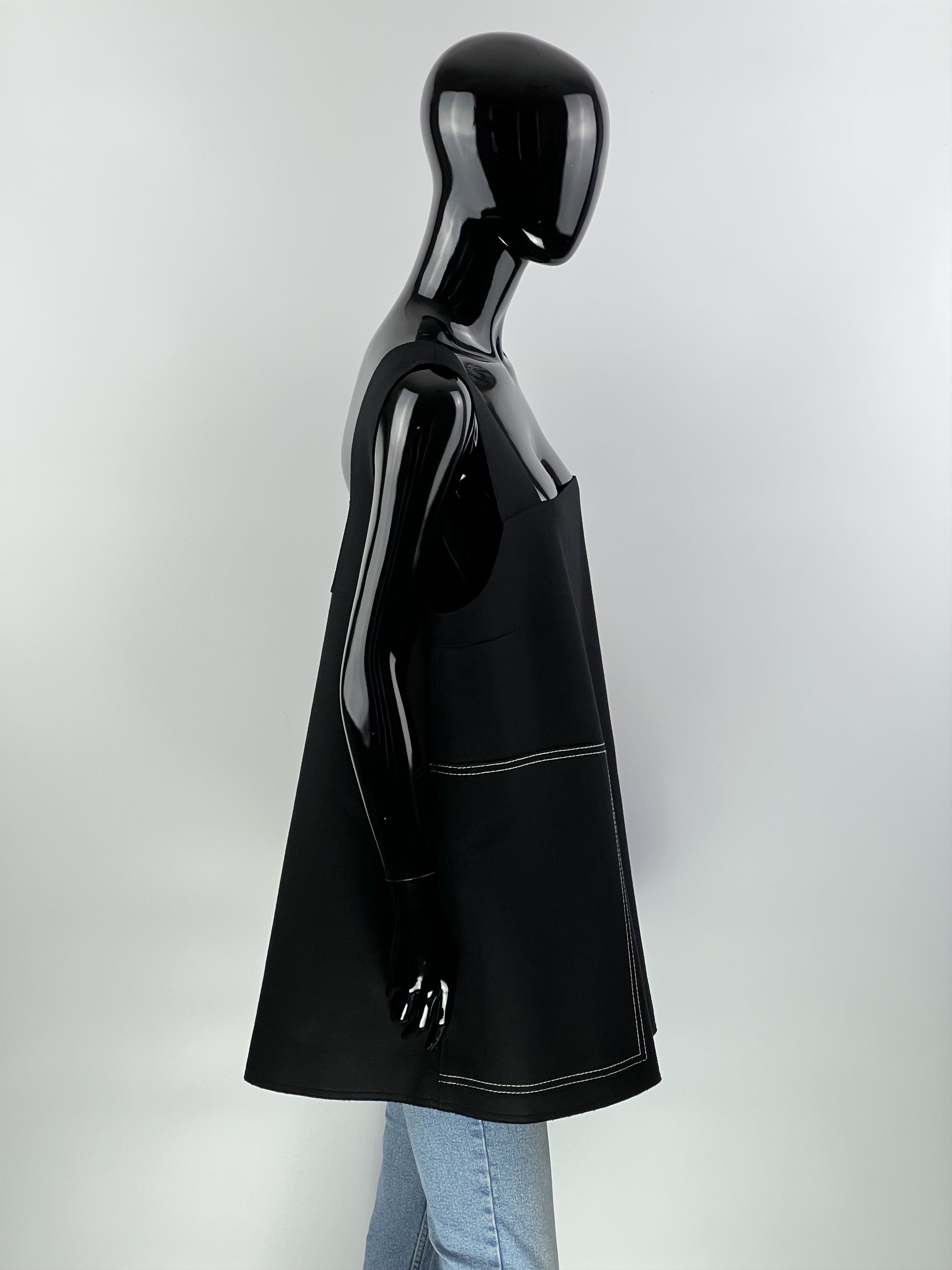 Cos COS Black Wool/Cashmere Pocket Short Dress Size EU44 Size XL / US 12-14 / IT 48-50 - 2 Thumbnail