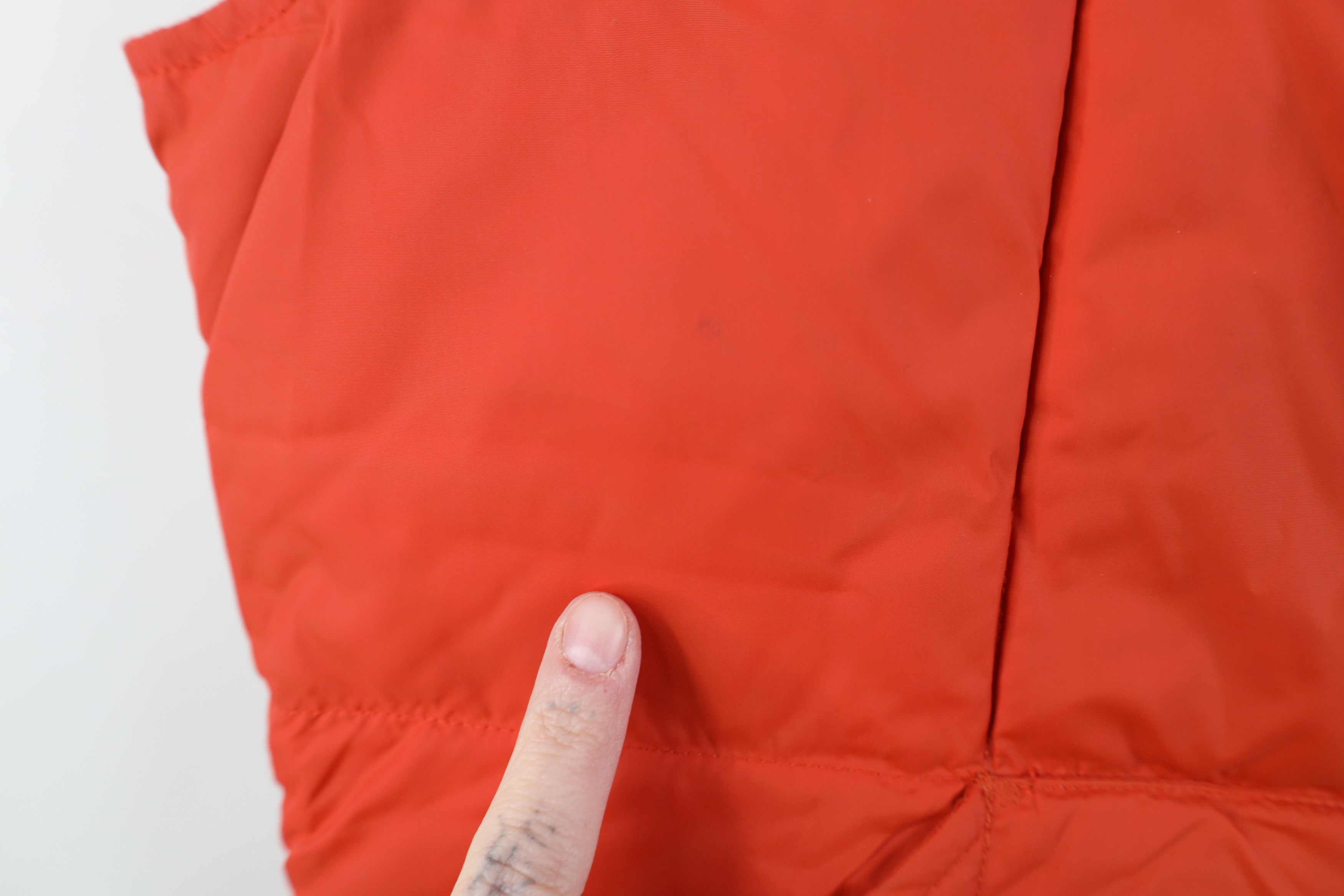 Lands' End Vintage Lands End Duck Down Puffer Vest Jacket Orange Size M / US 6-8 / IT 42-44 - 5 Thumbnail