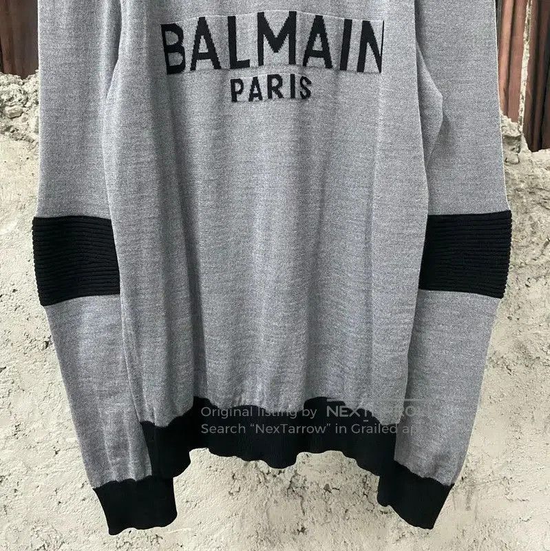 Balmain Balmain Colorblock Long Sleeve Pullover Sweater . Size US XL / EU 56 / 4 - 4 Thumbnail
