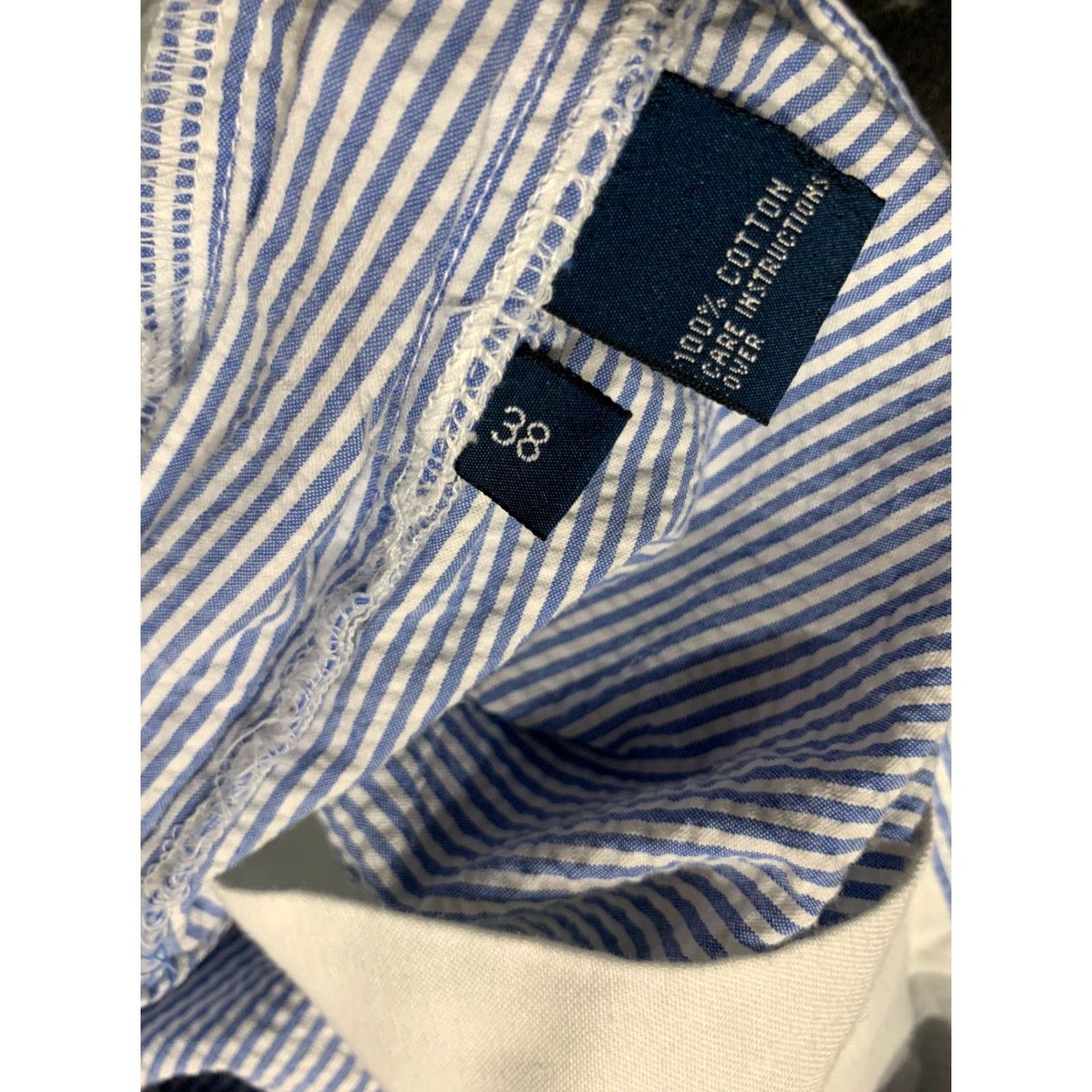 Polo Ralph Lauren VINTAGE Polo Ralph Lauren Mens Shorts Seersucker Cotton Blue White Stripe Summer Size 38 Casual Size US M / EU 48-50 / 2 - 4 Thumbnail