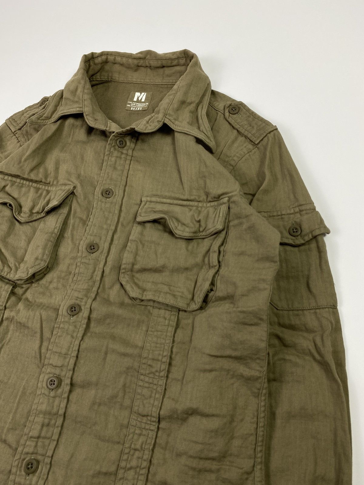 Beams Plus 💥BINDINGOFFER💥 Beams jp double pocket outer shirt Size US M / EU 48-50 / 2 - 4 Thumbnail