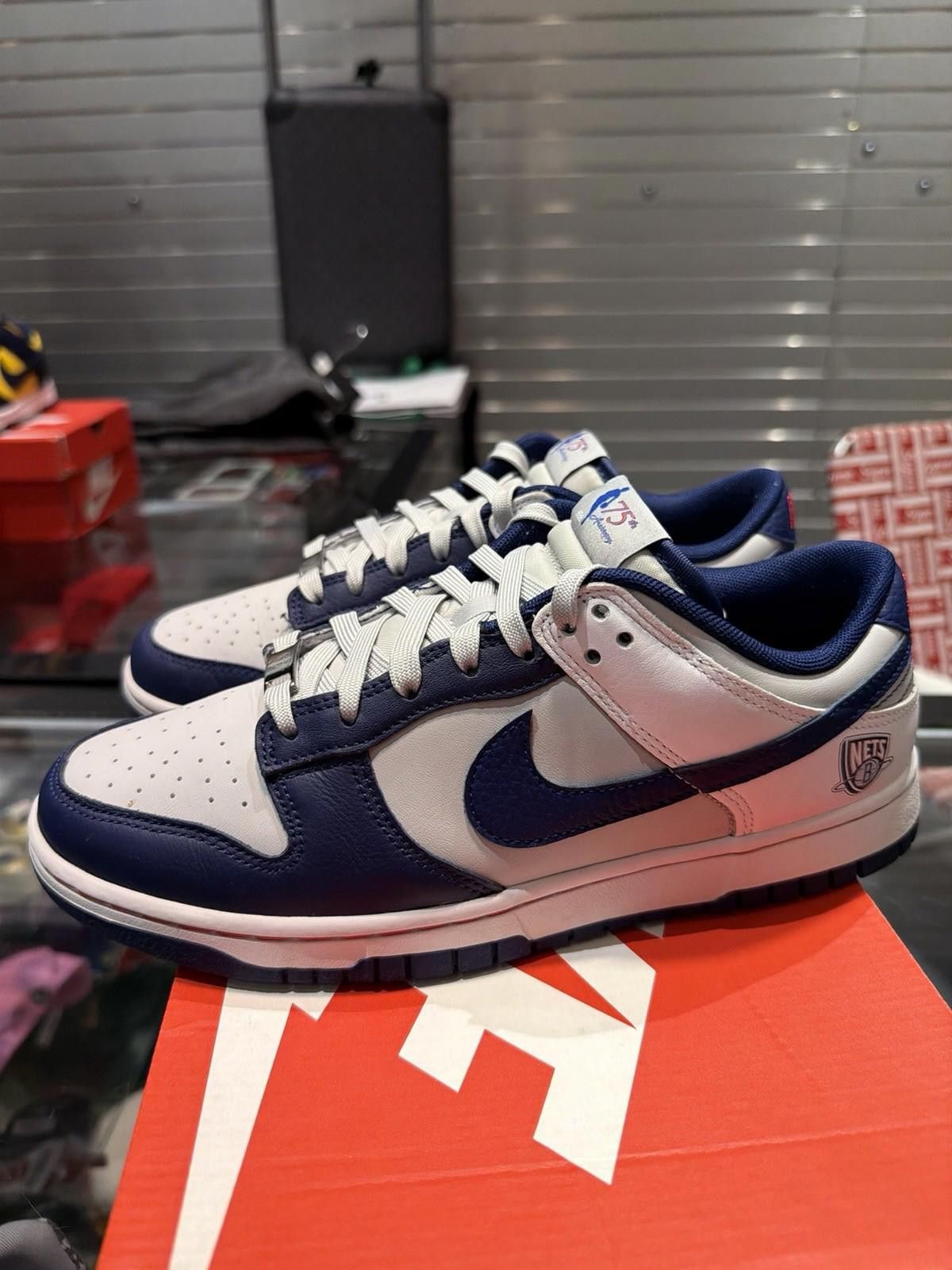 Nike Size 8.5 - Nike Dunk Low EMB x NBA 75th Anniversary Size US 8.5 / EU 41-42 - 3 Thumbnail