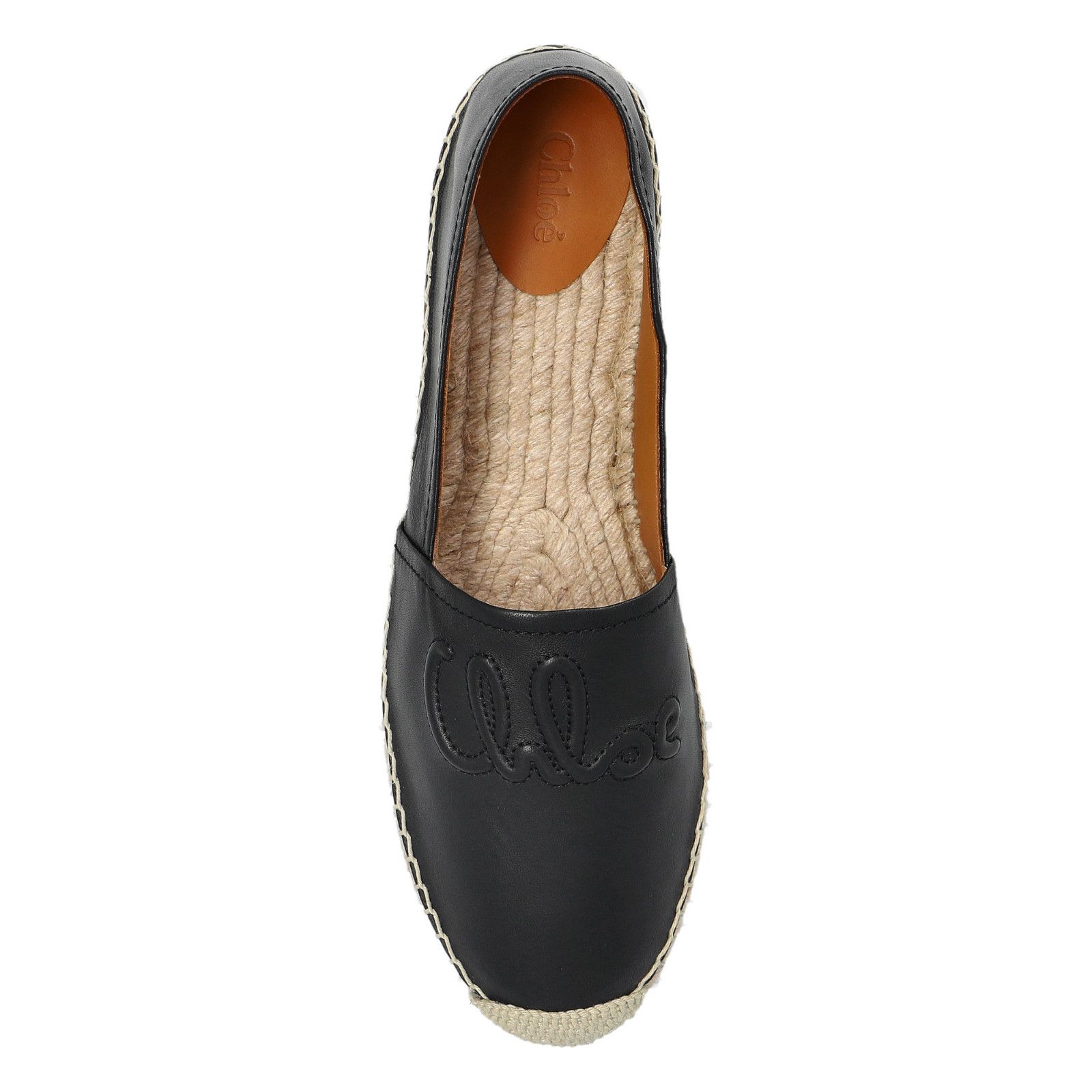 Chloe Chloe Isla Black Leather Espadrilles New & Authentic (Women' Size US 12 / IT 42 - 4 Thumbnail