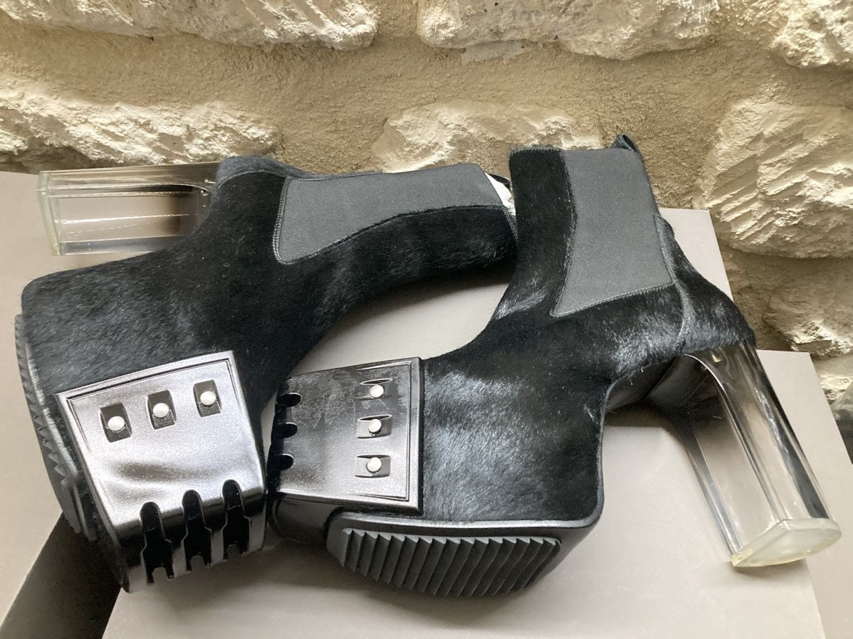 Rick Owens NEVER WORN / Calf Hair Platforms Chelsea Boots Size US 9 / EU 42 - 10 Thumbnail