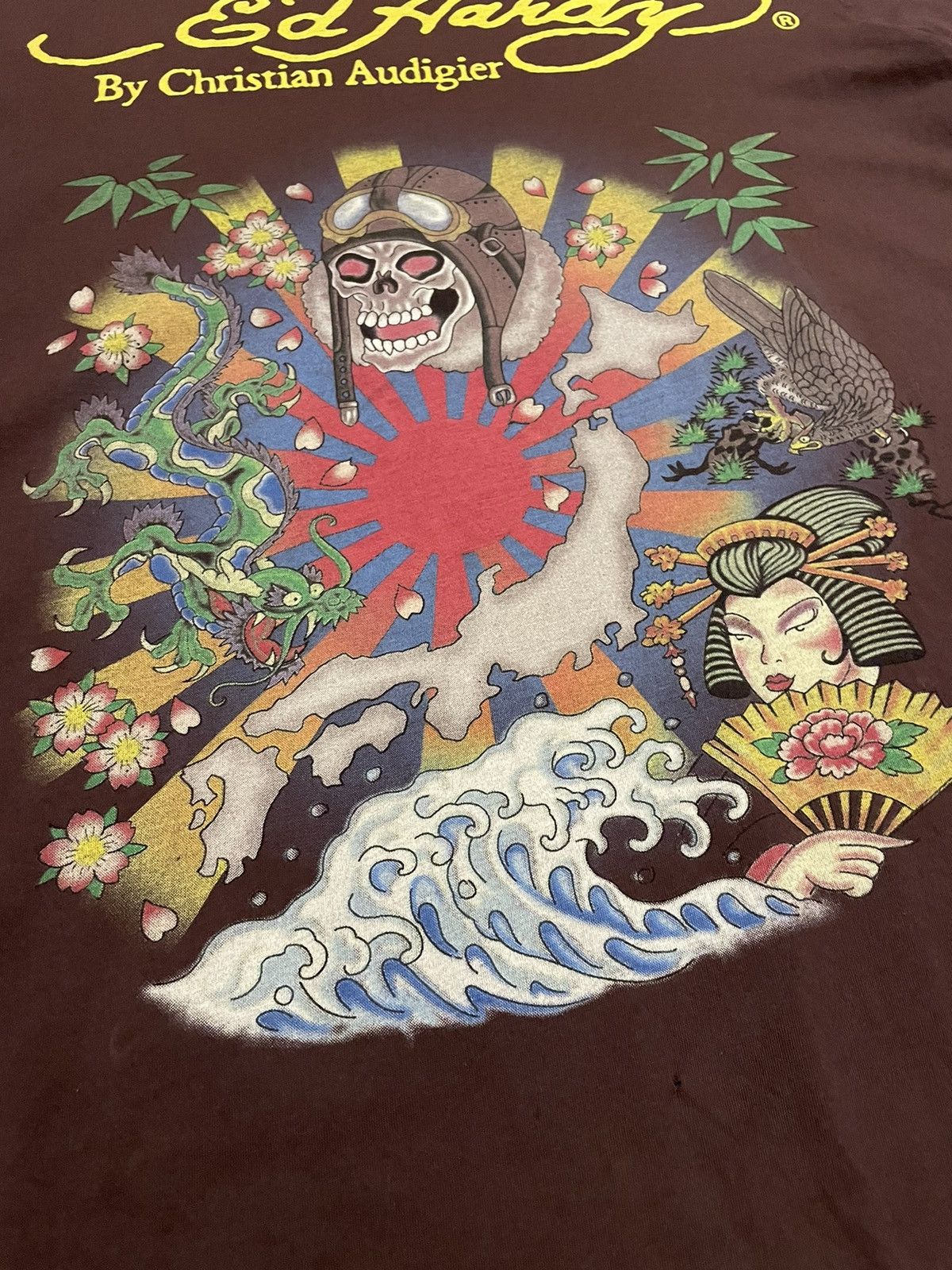 Ed Hardy × Vintage Vintage Ed Hardy Japan Style T-Shirt Y2K Size US L / EU 52-54 / 3 - 8 Thumbnail