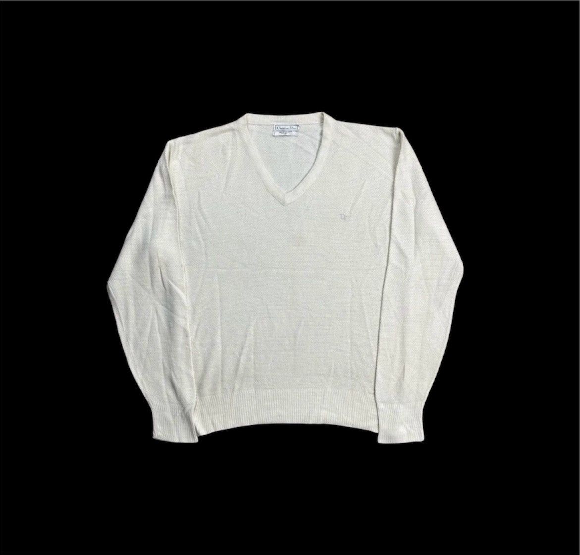Christian Dior Monsieur Christian Dior V-Neck Sweater Size US L / EU 52-54 / 3 - 1 Thumbnail