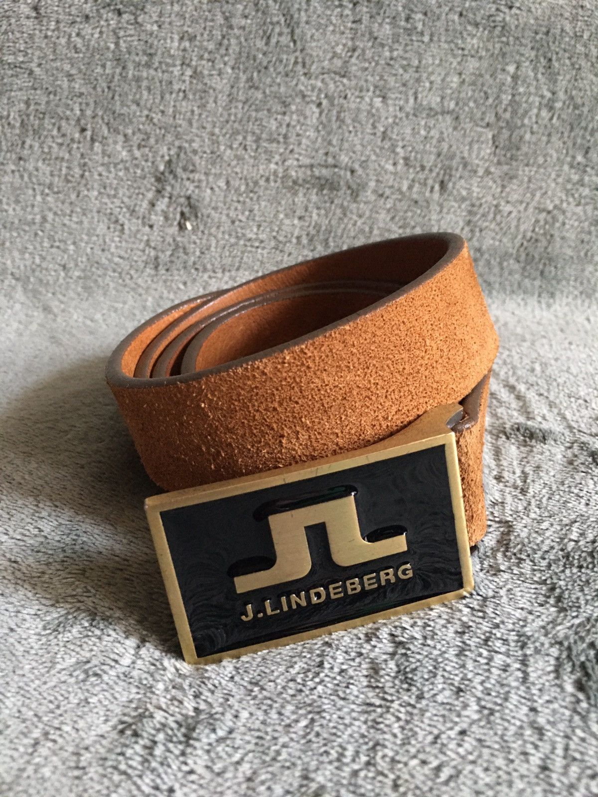J.Lindeberg J. Lindeberg Brown Leather Italy Mens Belt Size 32 in Size 32 - 2 Thumbnail