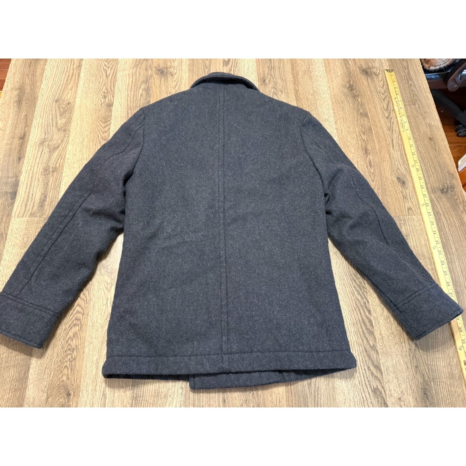 Merona Merona Jacket Women's Size Small Grey Pea Coat Wool Blend Button Up Blazer Lined Fall Spring Summer Modern Casual Size S / US 4 / IT 40 - 2 Thumbnail