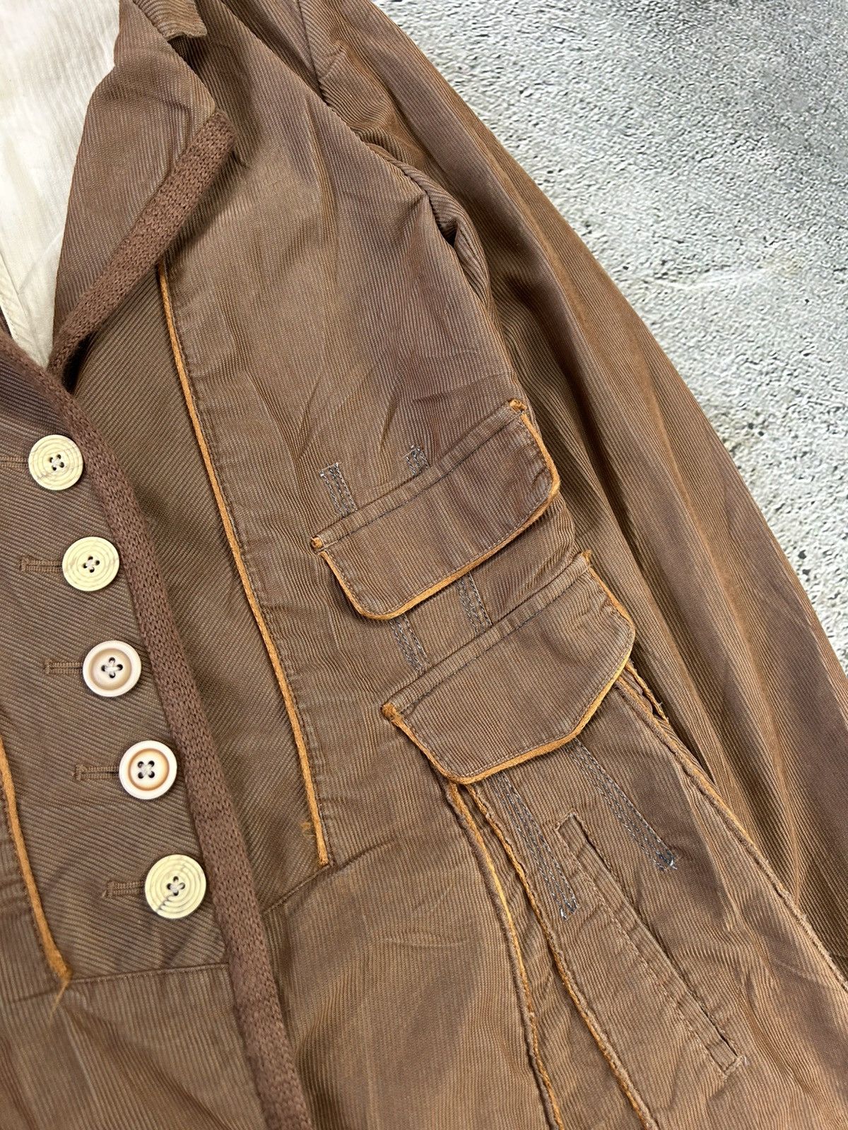 Marithe + Francois Girbaud Marithe Francois Girbaud Vintage coat brown corduroy Size M / US 6-8 / IT 42-44 - 3 Thumbnail