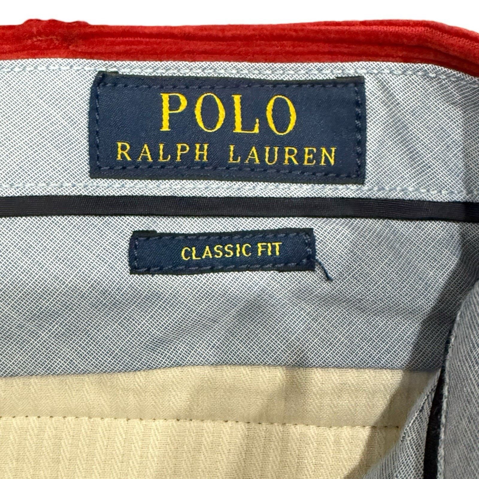 Polo Ralph Lauren Polo Ralph Lauren Pants Mens 35 x 32 Red Chino Corduroy Size US 35 - 2 Thumbnail