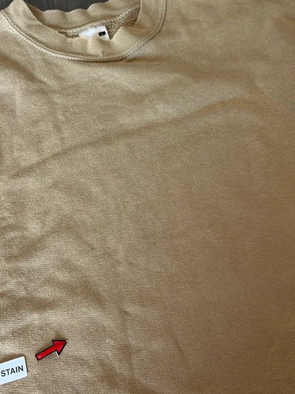 Other Fruit of the Loom Sz L Blank Beige Boxy Sweatshirt Size US L / EU 52-54 / 3 - 11 Thumbnail