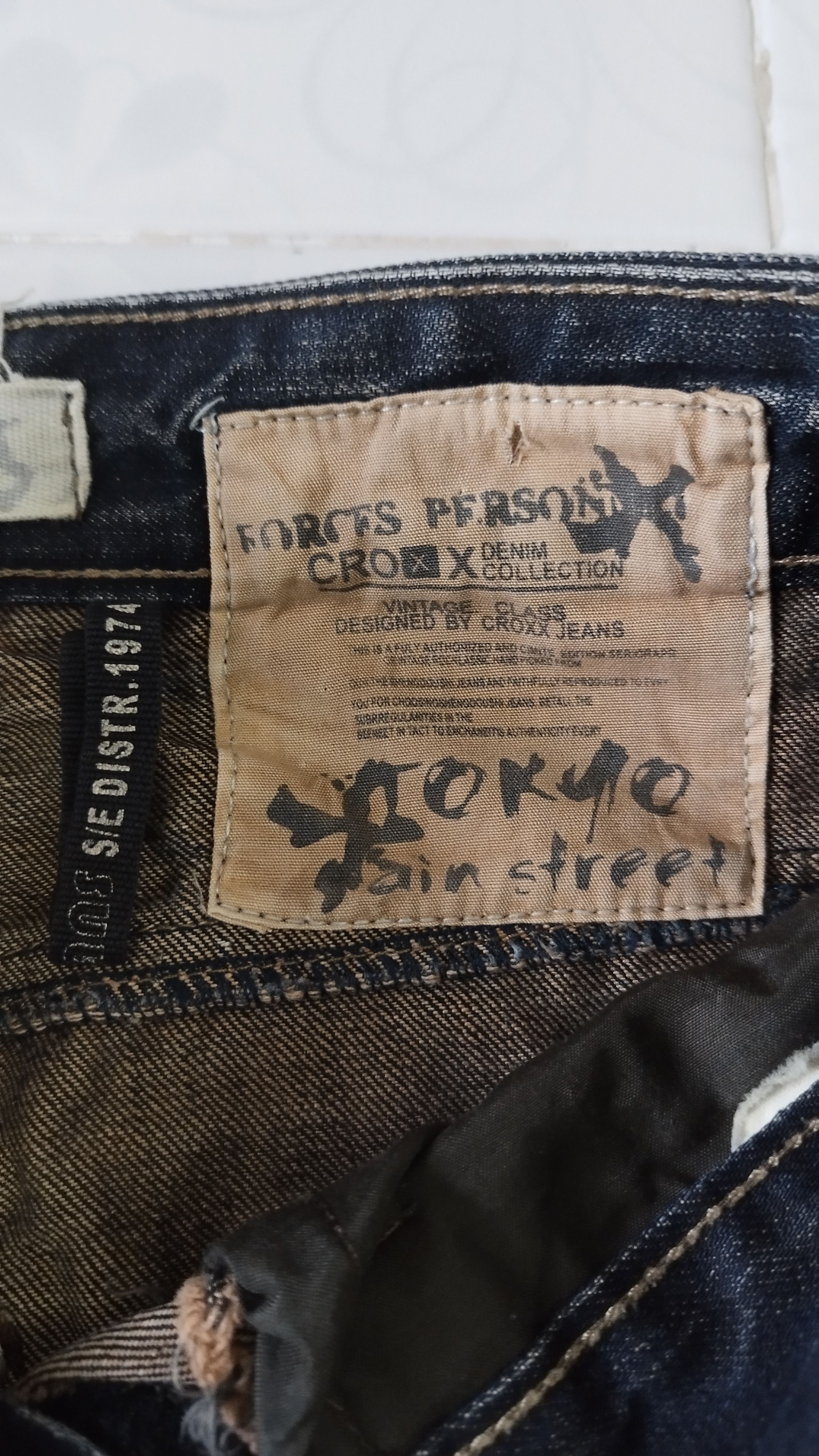 Japanese Brand Tokyo CROXX jeans distressed Size US 30 / EU 46 - 6 Thumbnail
