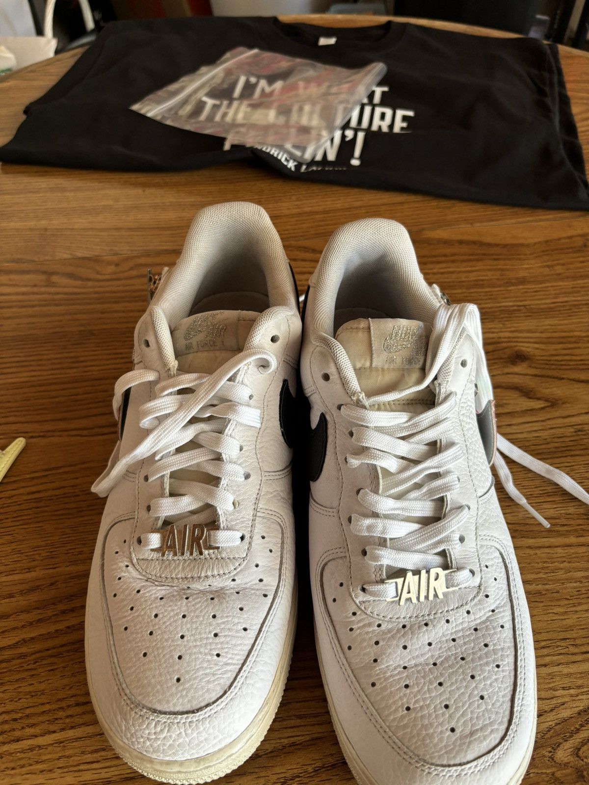 Nike Air Force 1 '07 Premium 'Zip Swoosh - White' Size US 11 / EU 44 - 4 Thumbnail