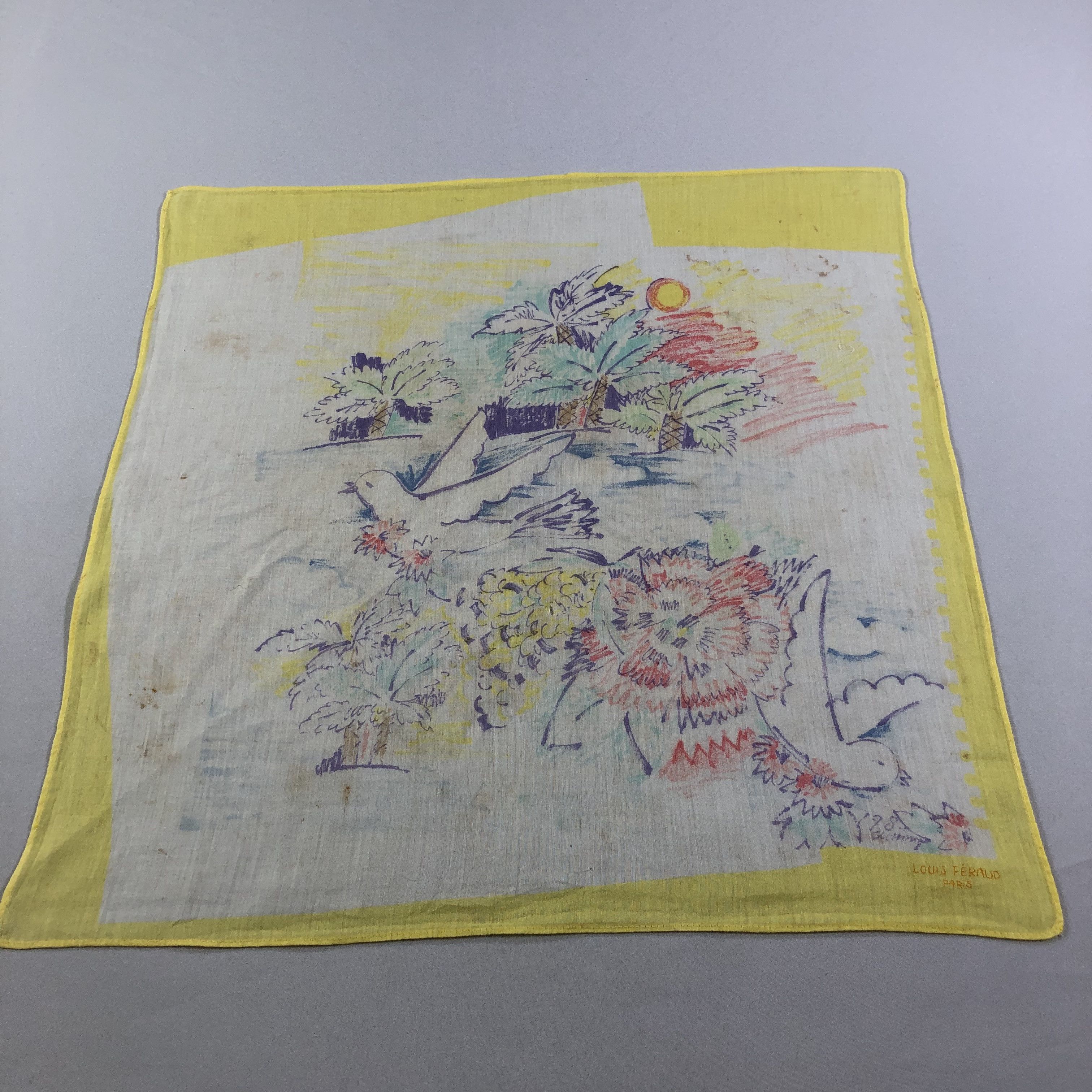 Louis Feraud × Vintage Louis Feraud Handkerchief Neckerchief Bandana H1823 Size ONE SIZE - 2 Thumbnail