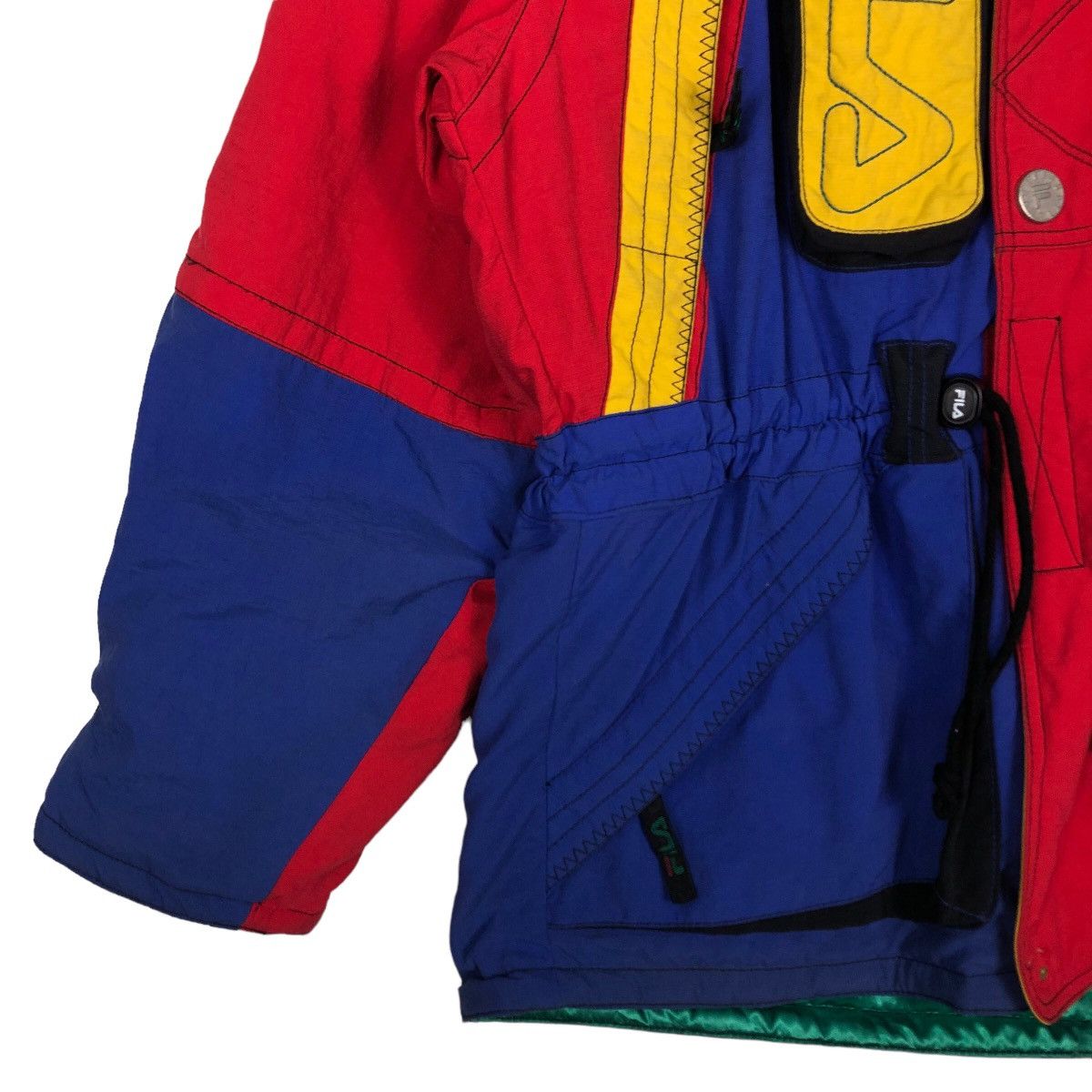 Japanese Brand 🔥Vintage Ski Jacket Colour Block Biella Italia Sport Fila Size US L / EU 52-54 / 3 - 4 Thumbnail