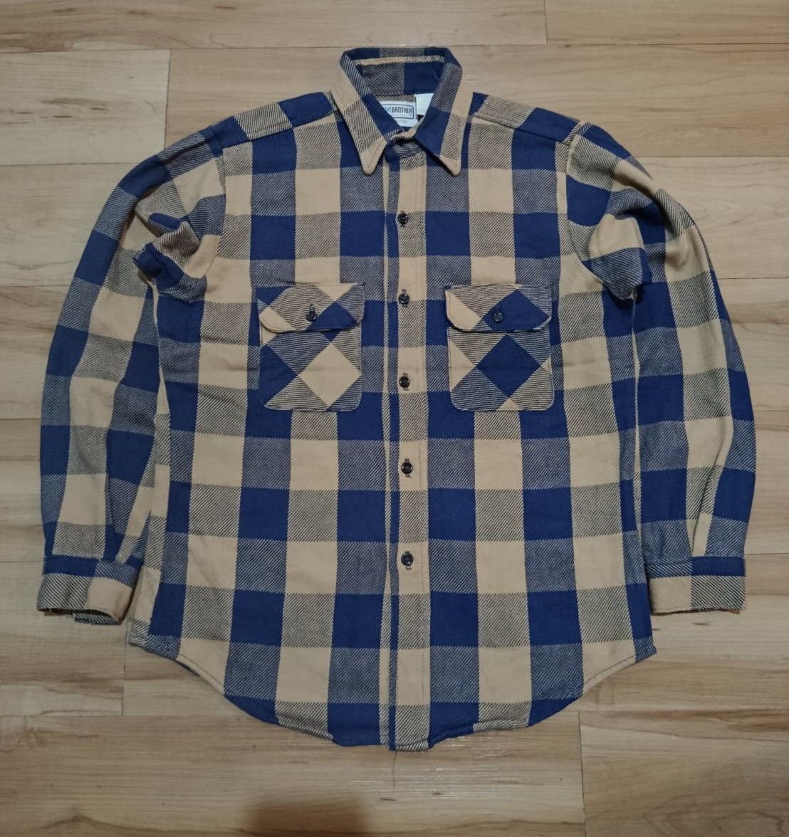 FiveBrother Vintage fivebrother heavy flannel shirt Size US M / EU 48-50 / 2 - 1 Thumbnail