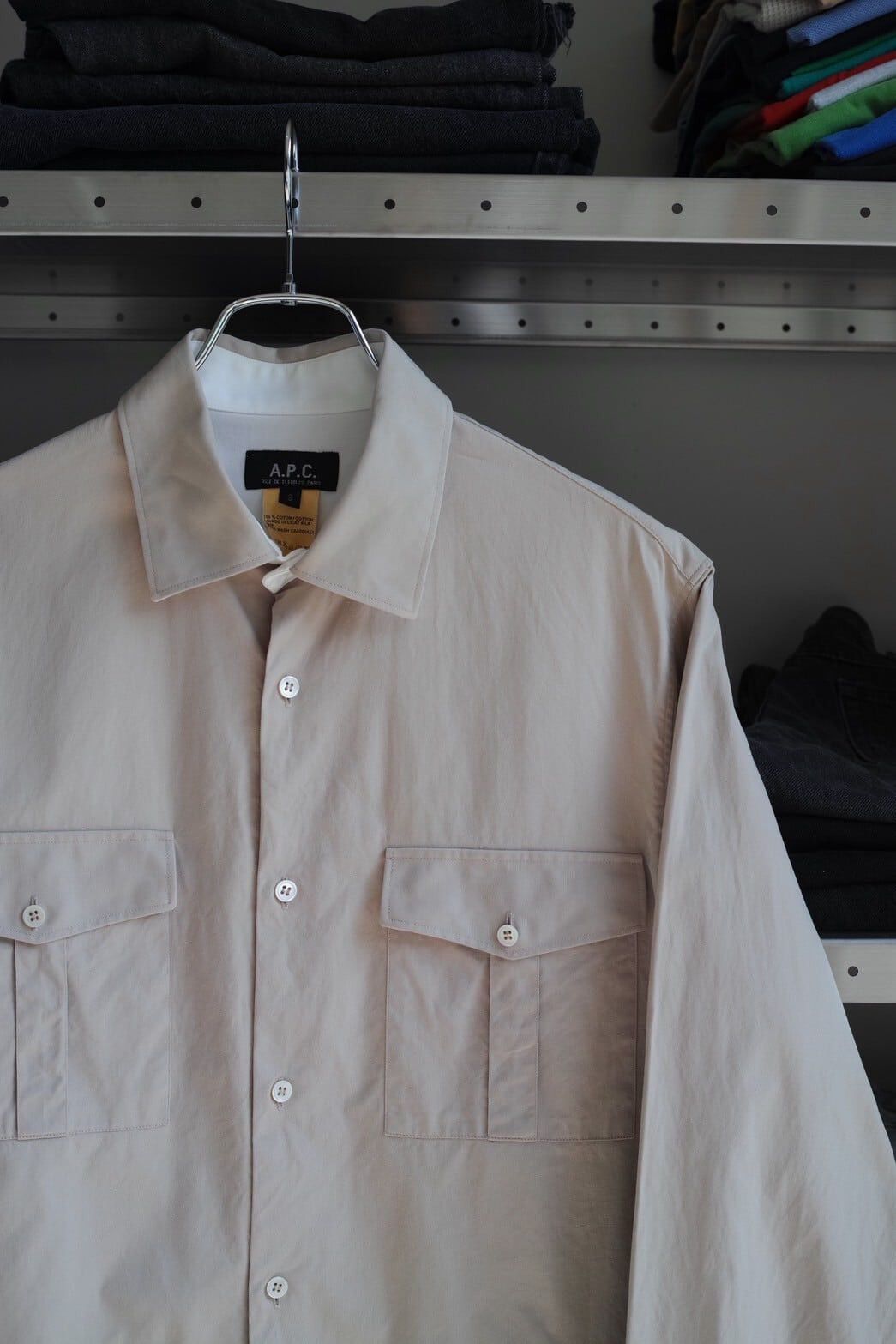 A.P.C. A.P.C. Contrast Collar Shirt Size US L / EU 52-54 / 3 - 2 Thumbnail