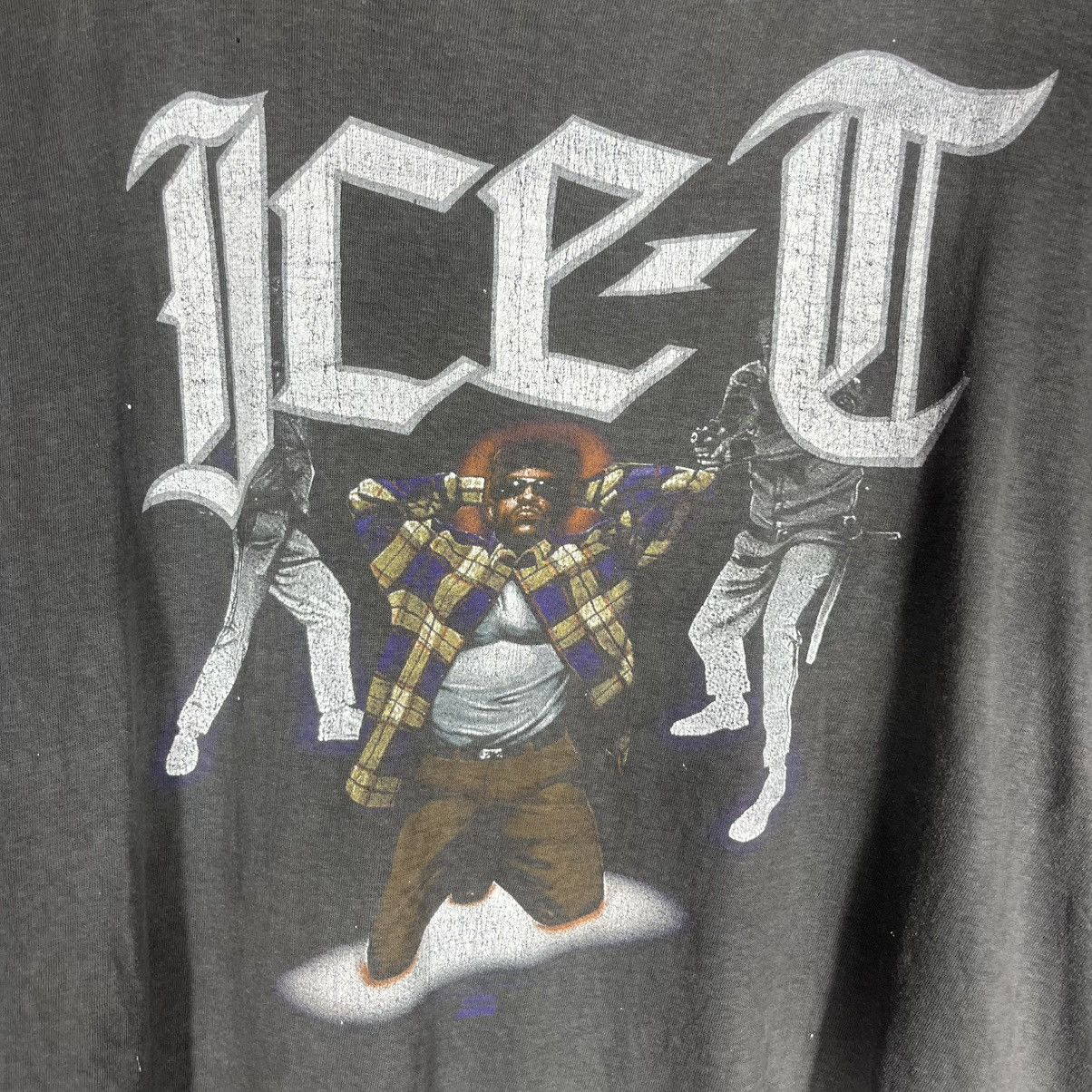 Rap Tees VINTAGE 90s ICE T TRASHED RAP TEE TSHIRT FADED ICE CUBE RARE Size US XL / EU 56 / 4 - 8 Thumbnail