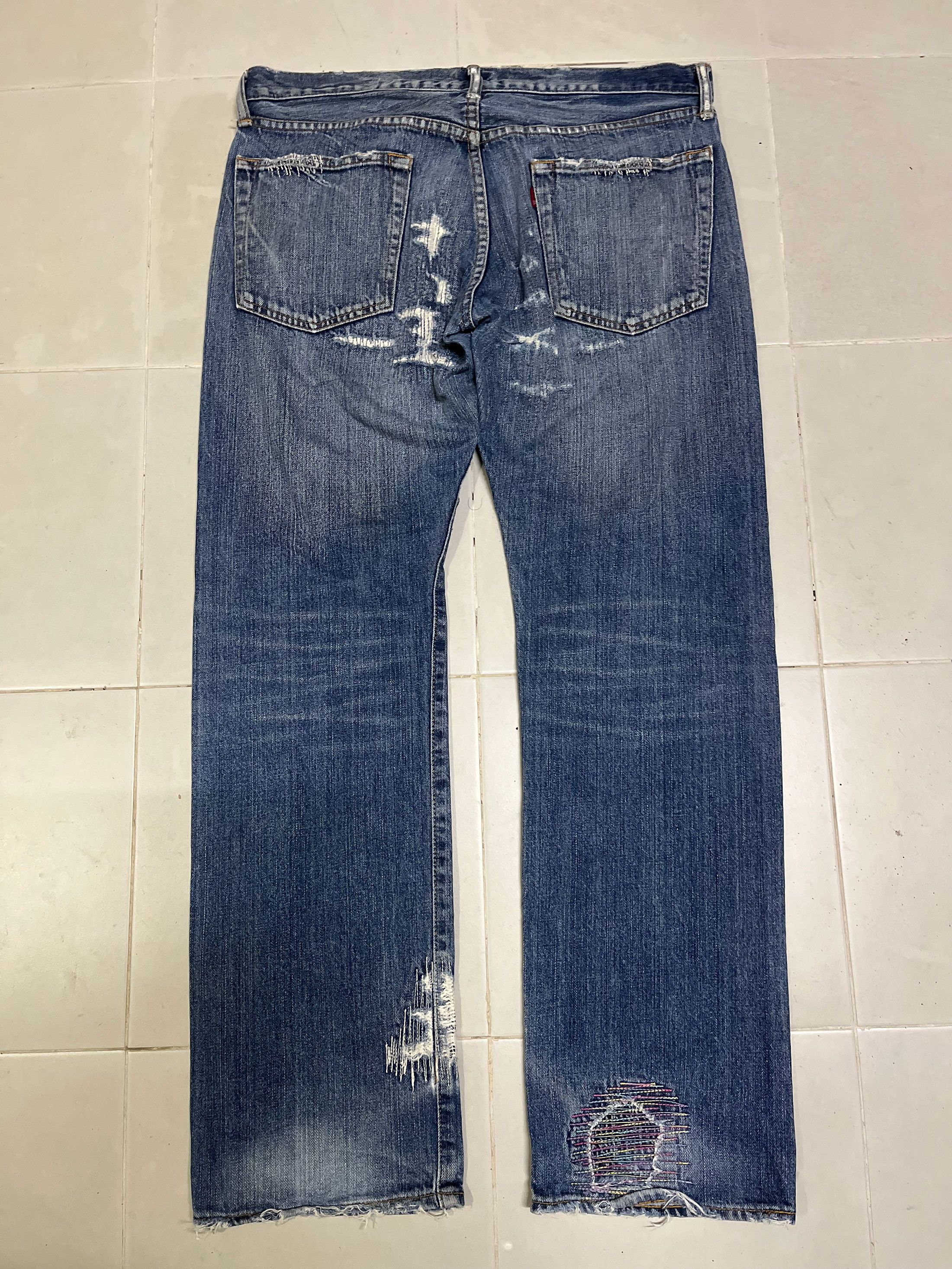 Eternal × Japanese Brand Eternal Japan Washed Ripped Jeans Low Rise Size US 34 / EU 50 - 7 Thumbnail