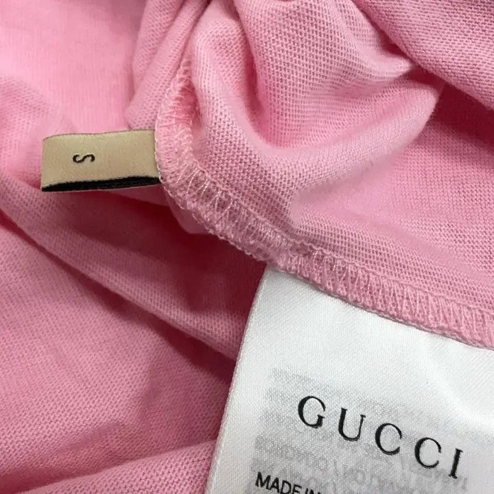 Gucci Gucci Food Badge Print Pink T-Shirt-2507 Size S / US 4 / IT 40 - 5 Thumbnail