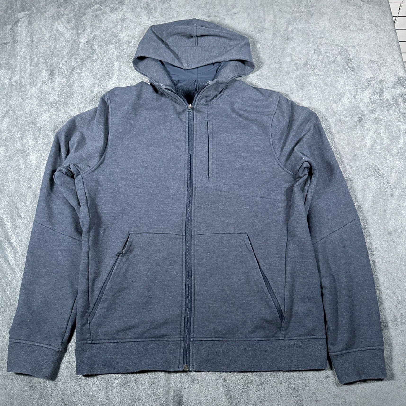 Lululemon Lululemon City Sweat Hoodie Mens Large Blue Gray Full Zip Sweatshirt Size US L / EU 52-54 / 3 - 2 Thumbnail