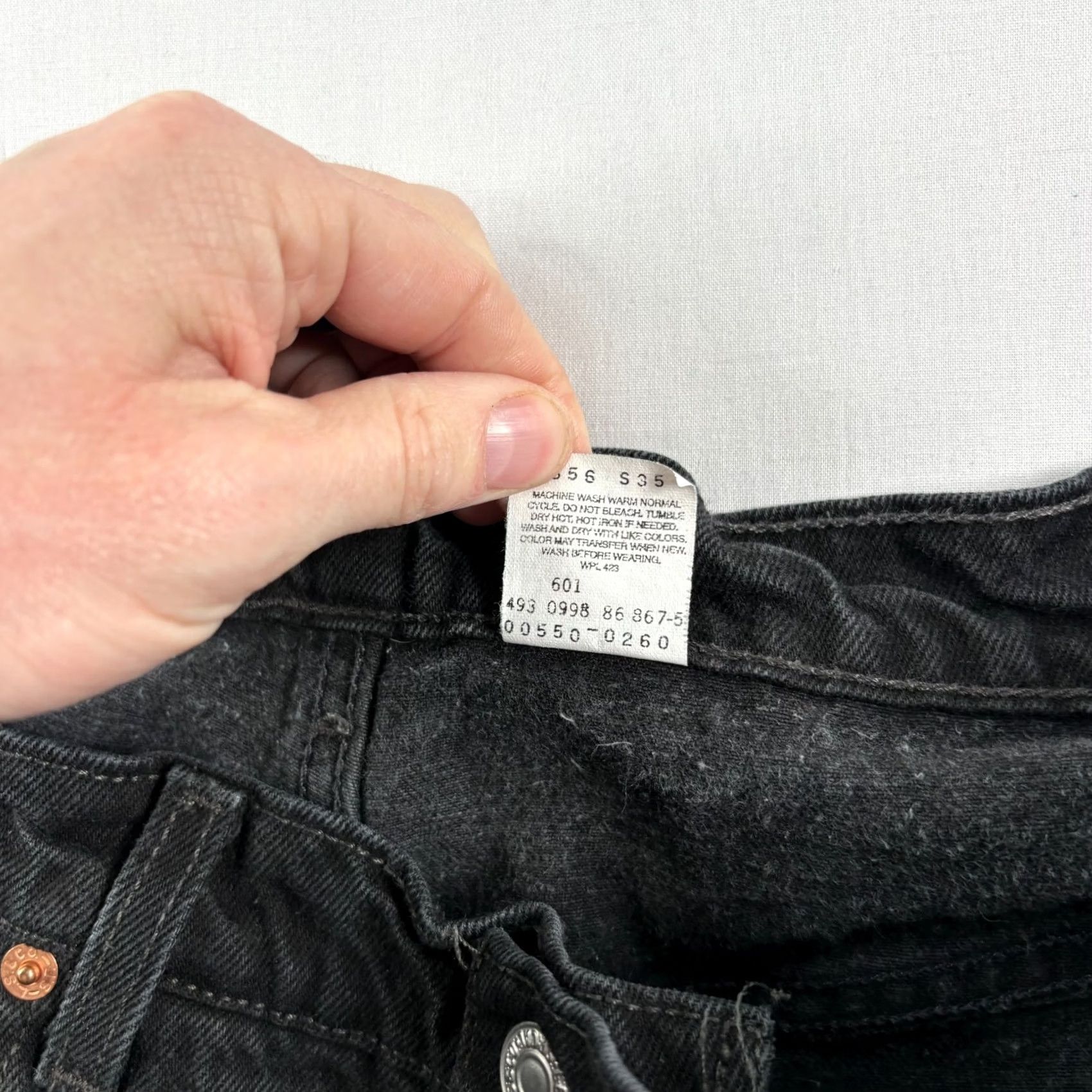 Levi's Vintage Levi'S 550 Jeans Mens 38x30 - Dark Wash Denim Straight Size US 38 / EU 54 - 4 Thumbnail