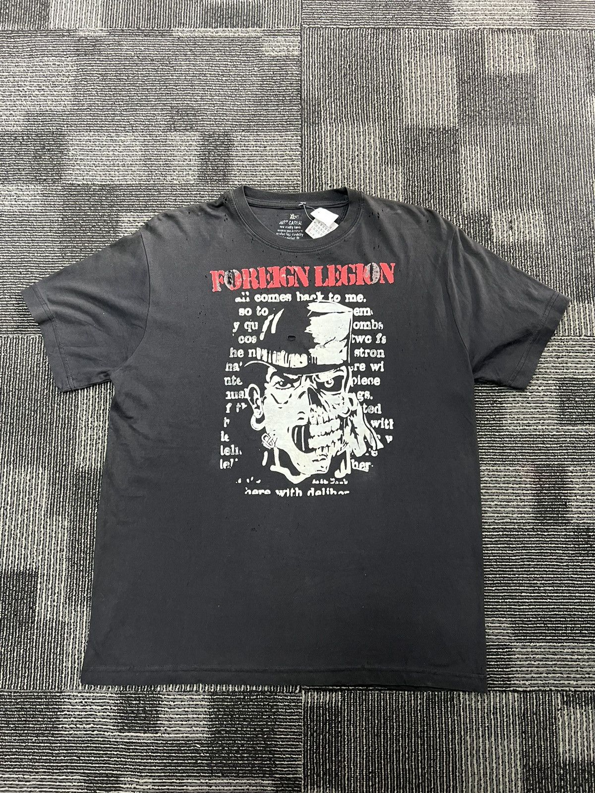 Band Tees (L) Distressed Foreign Legion American Trash Metal Band Tees Size US L / EU 52-54 / 3 - 1 Thumbnail