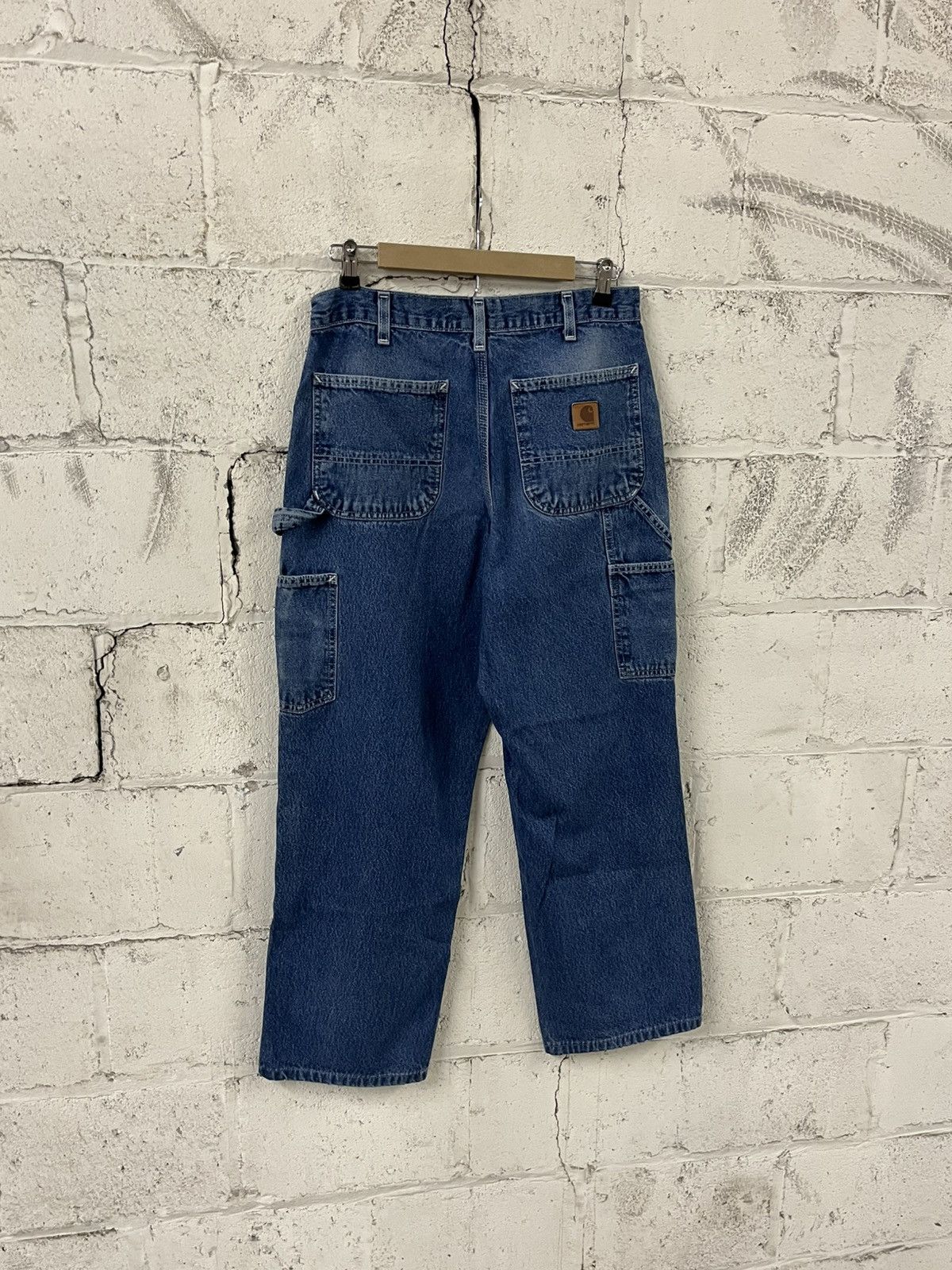 Carhartt Carhartt carpanter cargo denim pants baggy faded workwear Size US 30 / EU 46 - 3 Thumbnail