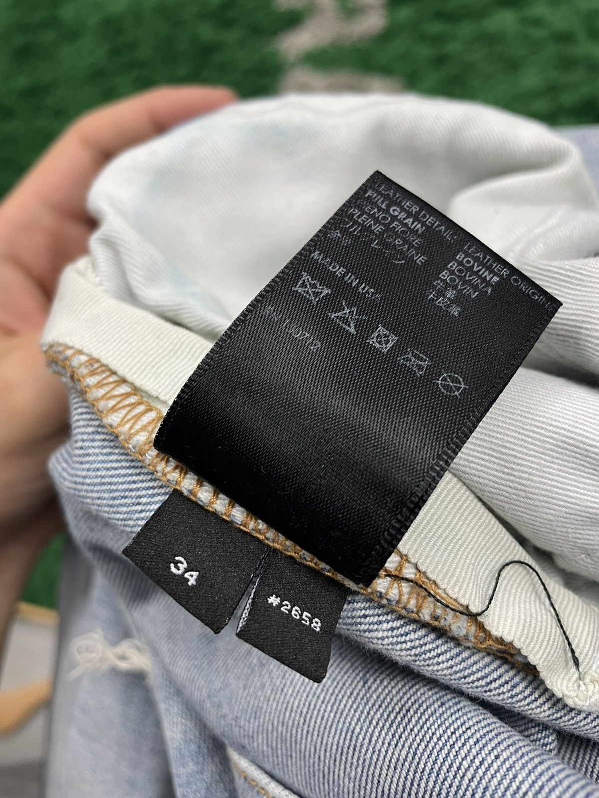 Amiri Amiri Jeans blue tiger patch Size US 34 / EU 50 - 4 Thumbnail