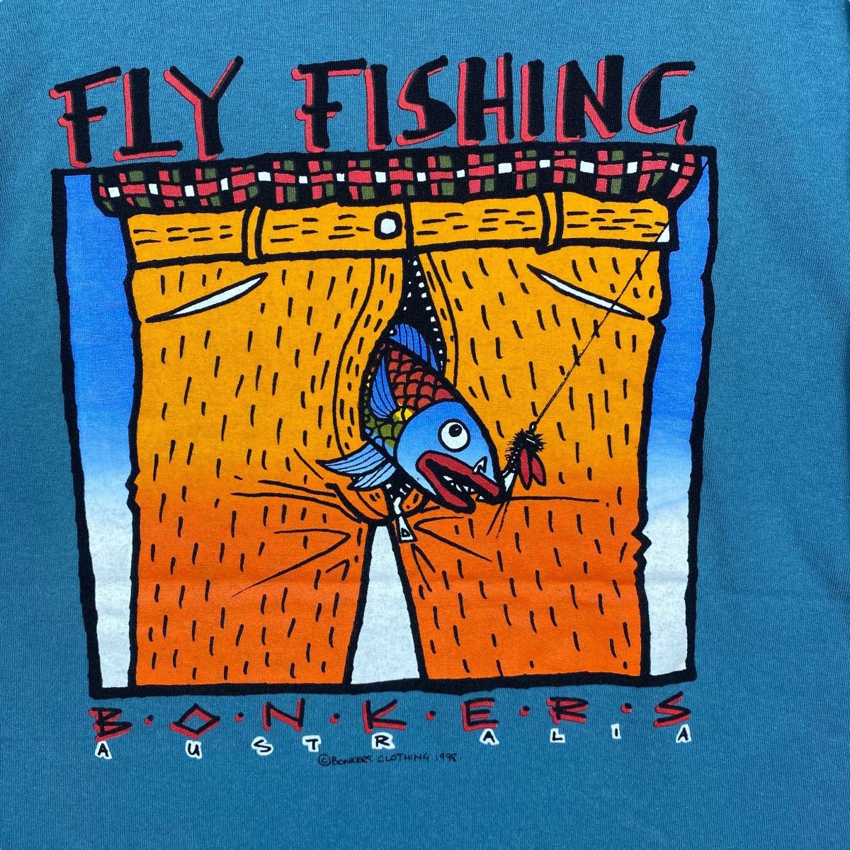 Vintage Vintage 90's Fly Fishing BONKERS CLOTHING Australia Graphic Size US S / EU 44-46 / 1 - 2 Thumbnail