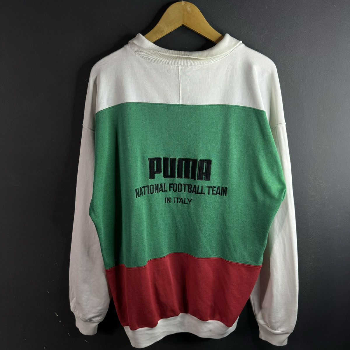 Puma Vintage Puma Italia Y2K Three Tones Sweatshirt Size US M / EU 48-50 / 2 - 1 Thumbnail