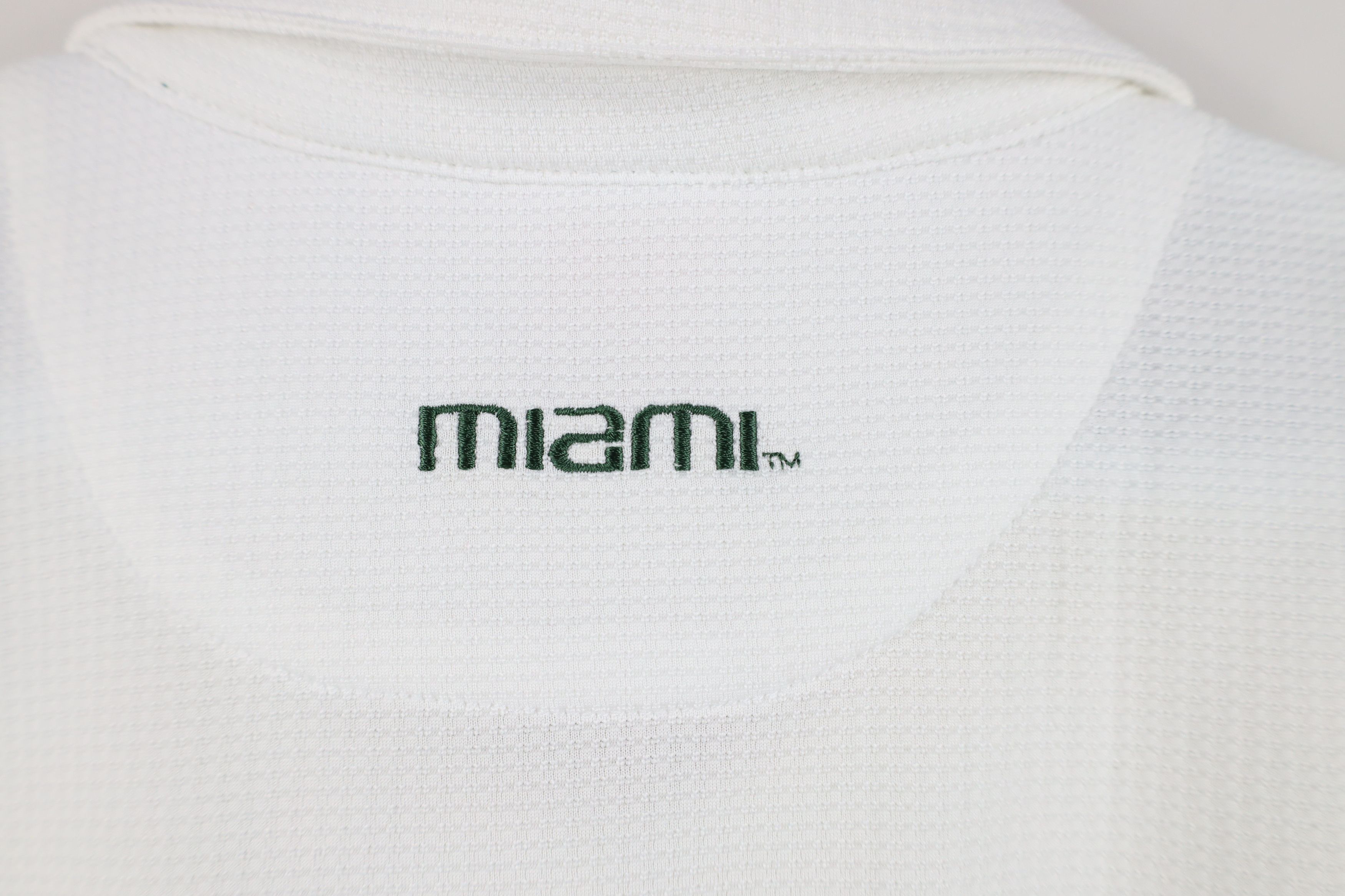 Nike × Vintage Vintage Nike University of Miami Thermal Knit Golf Polo Size XL / US 12-14 / IT 48-50 - 14 Thumbnail
