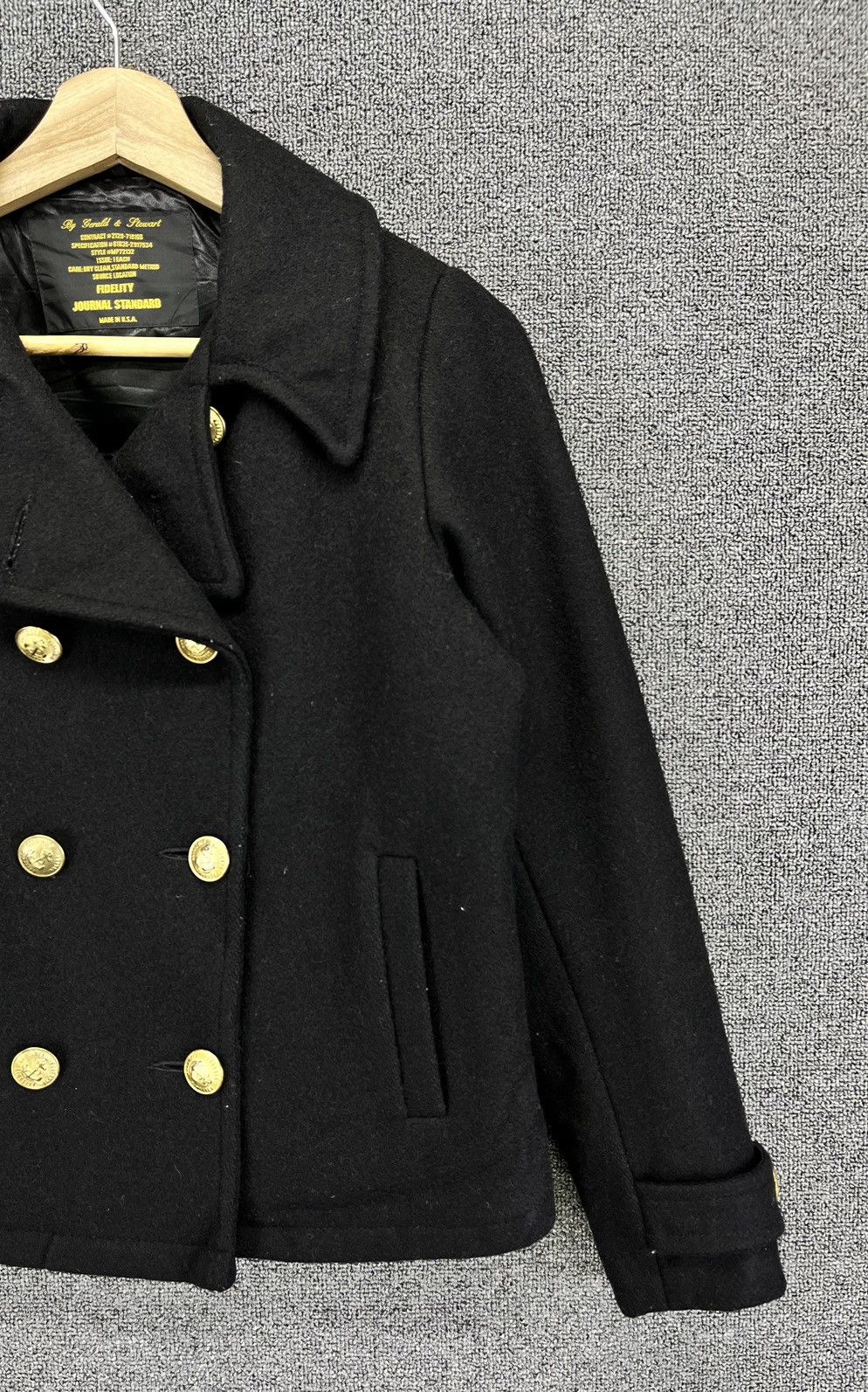 Fidelity Fidelity X Journal Standard Black Wool Jacket Size S / US 4 / IT 40 - 4 Thumbnail
