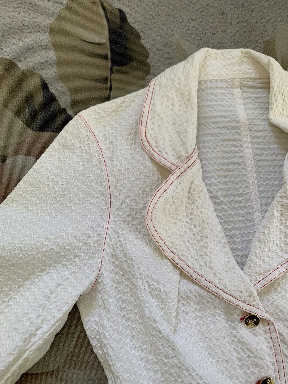 Vivienne Westwood Vivienne Westwood Double Collar Style Jacket Made in Italy Size M / US 6-8 / IT 42-44 - 13 Thumbnail