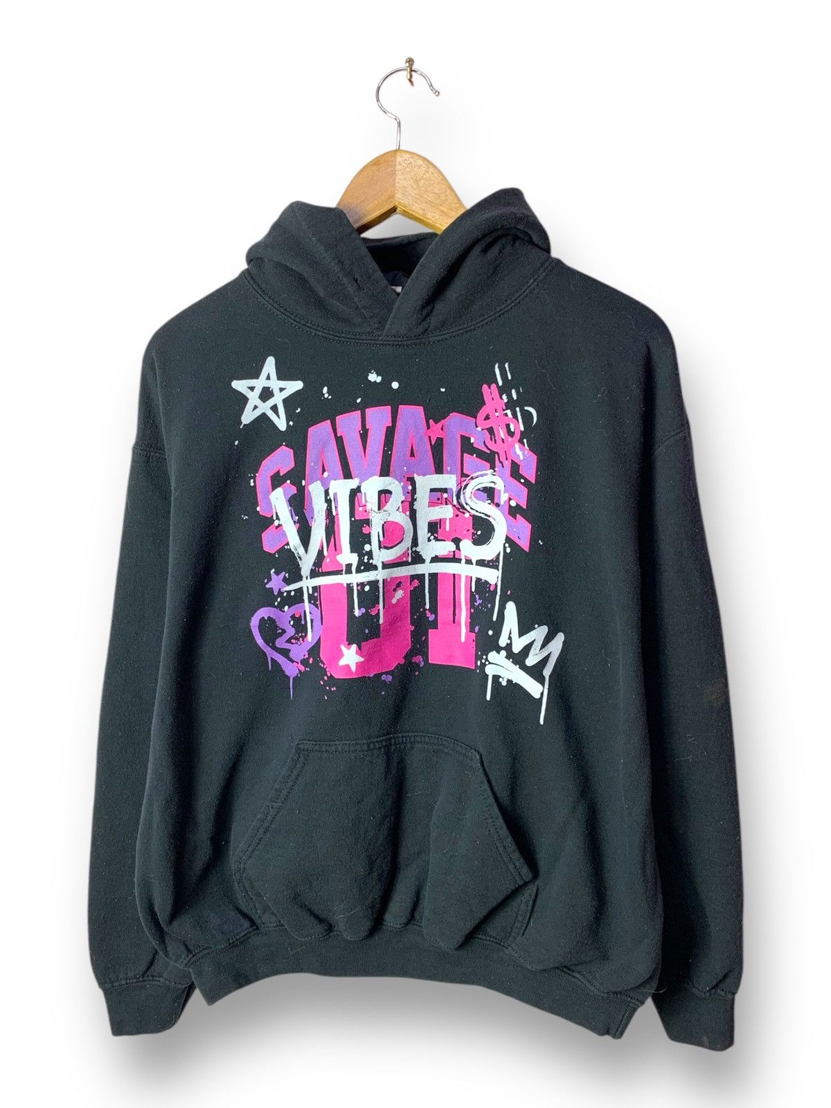 Gildan 🔥Savage Vibes Streetwear Hype Hoodie Pullover Sweatshirt Size US M / EU 48-50 / 2 - 1 Thumbnail